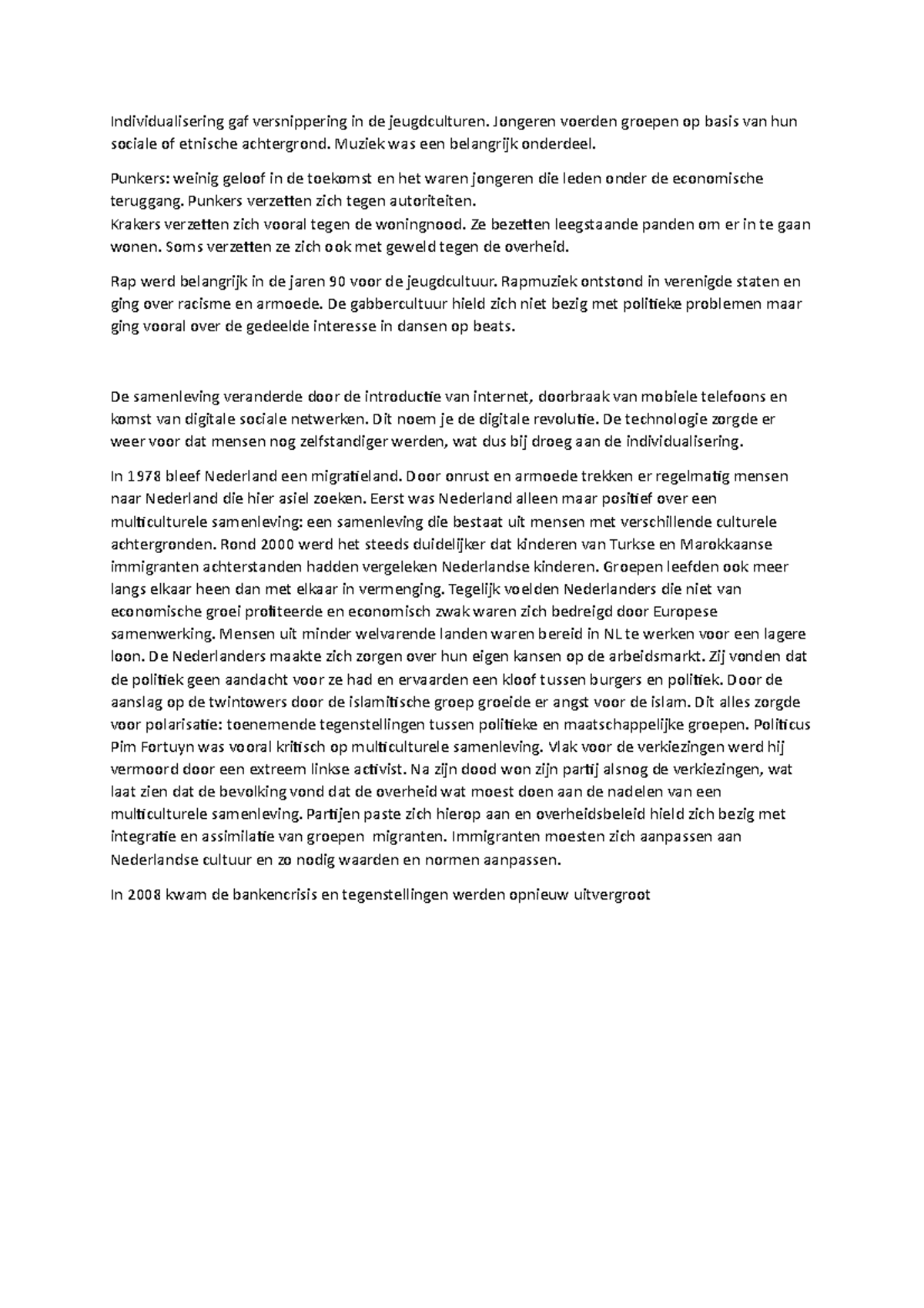 Individualisering en de gevolgen in Nederland - Individualisering gaf ...