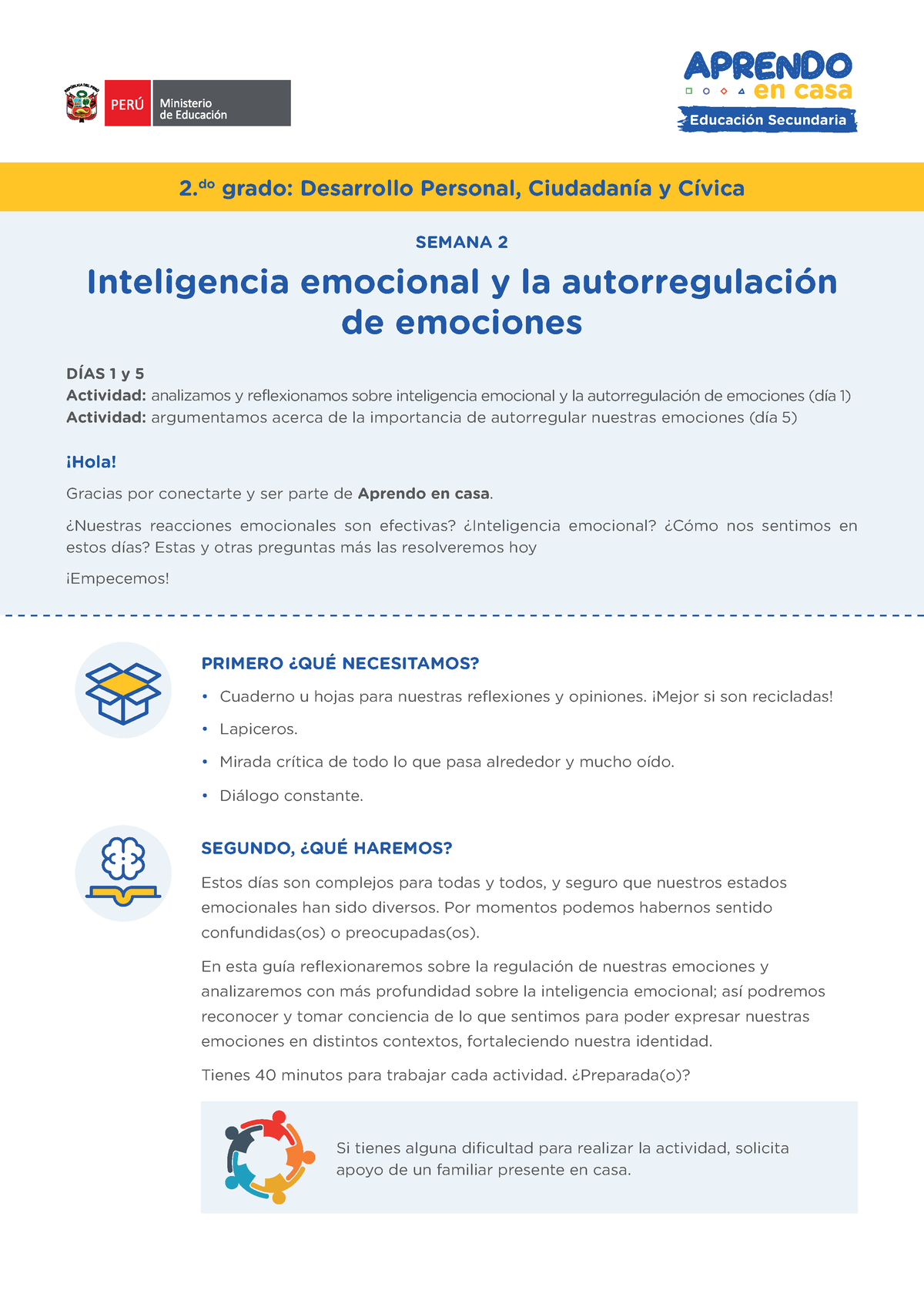 Inteligencia Emocional Y La Autorregulación De Emociones Educación Secundaria 2 Grado 0663