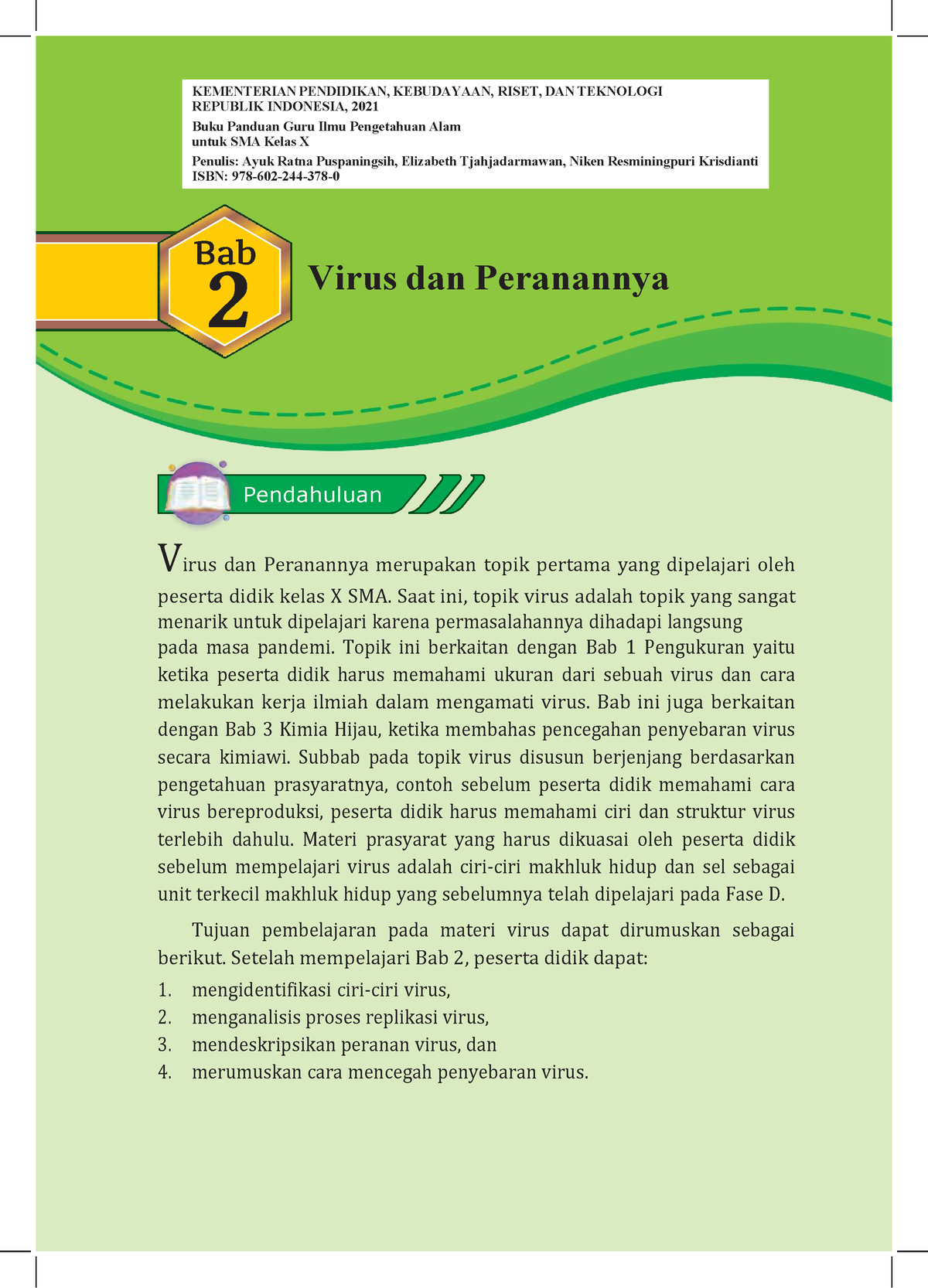 Biologi X Materi Virus - Kartu - Unit 2 Panduan Khusus | Bab 2 Virus ...