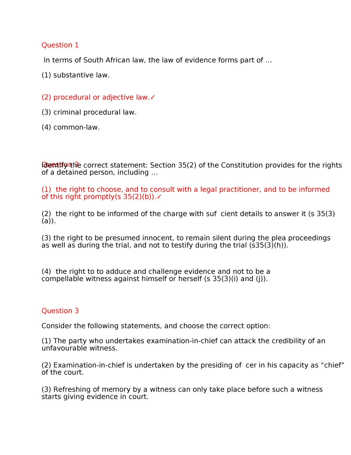 LEV3701 Multiple Choice Questions With Answers (Set 1) - Question 1 In ...