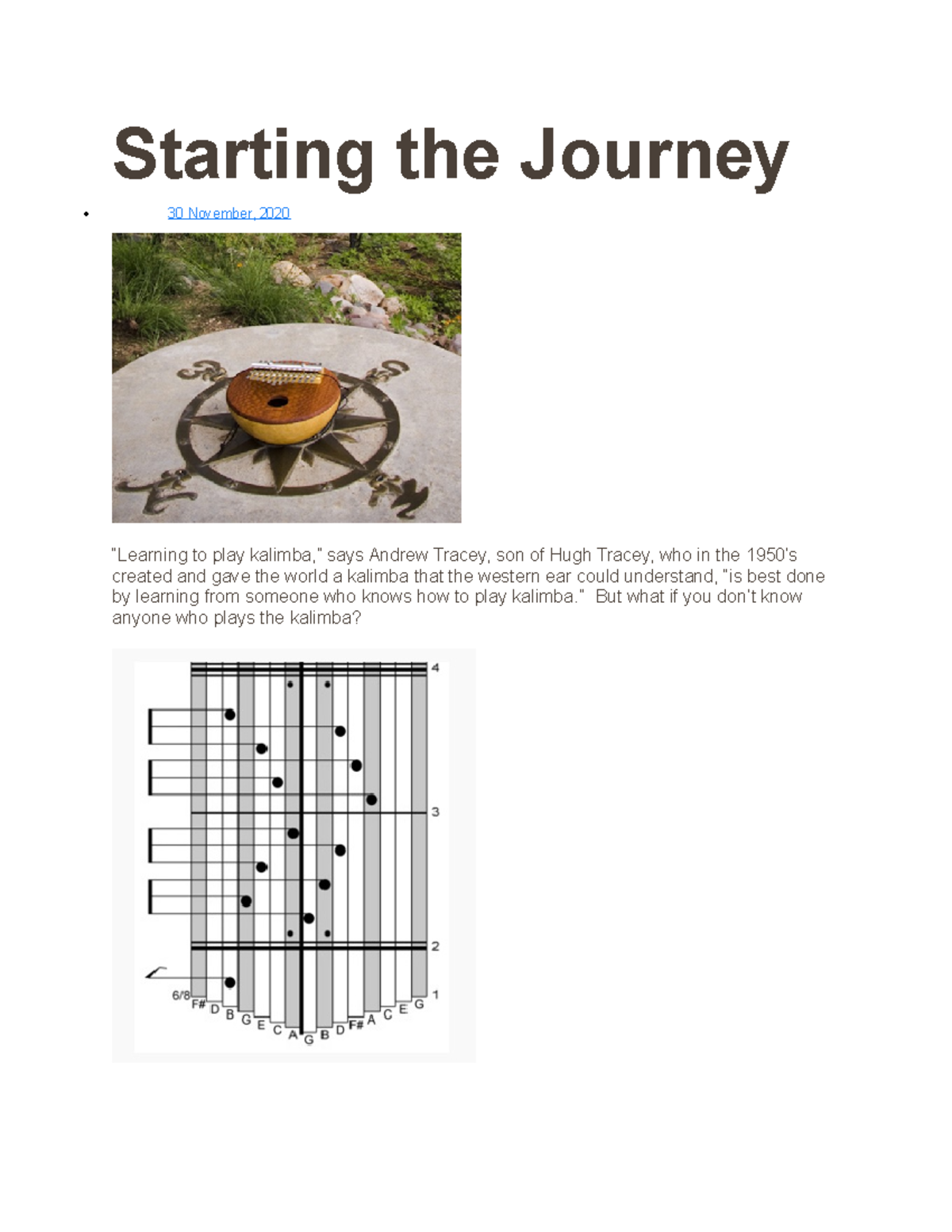 How to Play Kalimba - Starting the Journey 30 November, 2020 “Learning ...