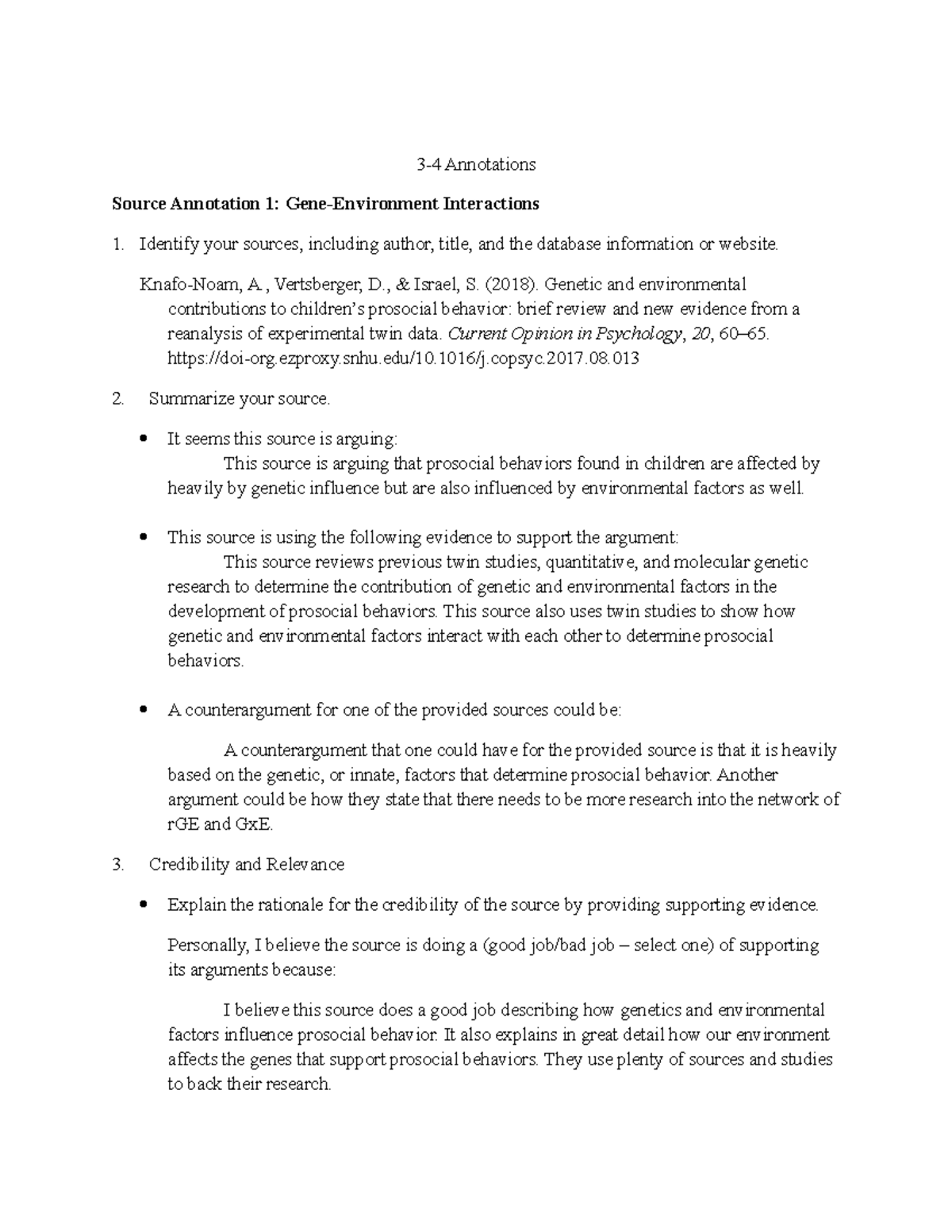 3-4 Annotations Template - 3-4 Annotations Source Annotation 1: Gene ...