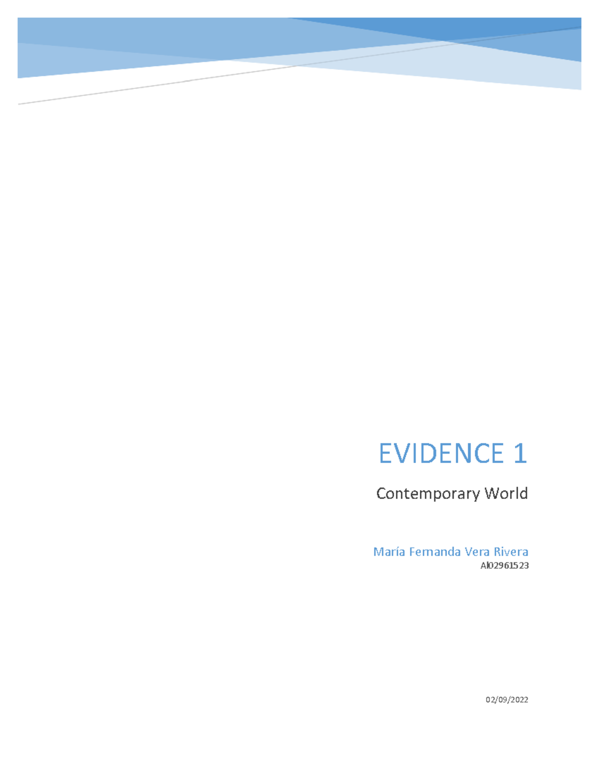 Evidence 1- CW - La evidencia opcion 1 de canvas:) - EVIDENCE 1 ...