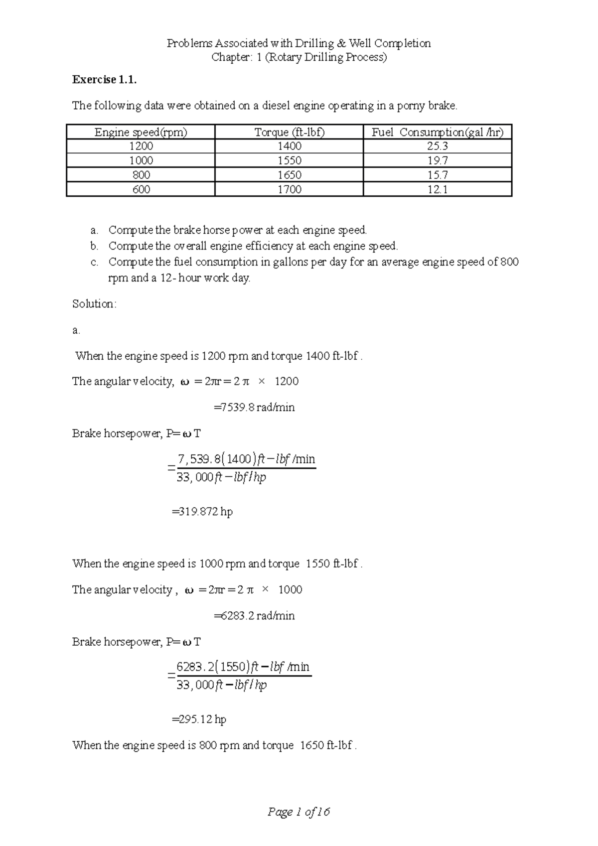 Problem Chap 1 - Summary Petroleum Engineering - Problems Associated 