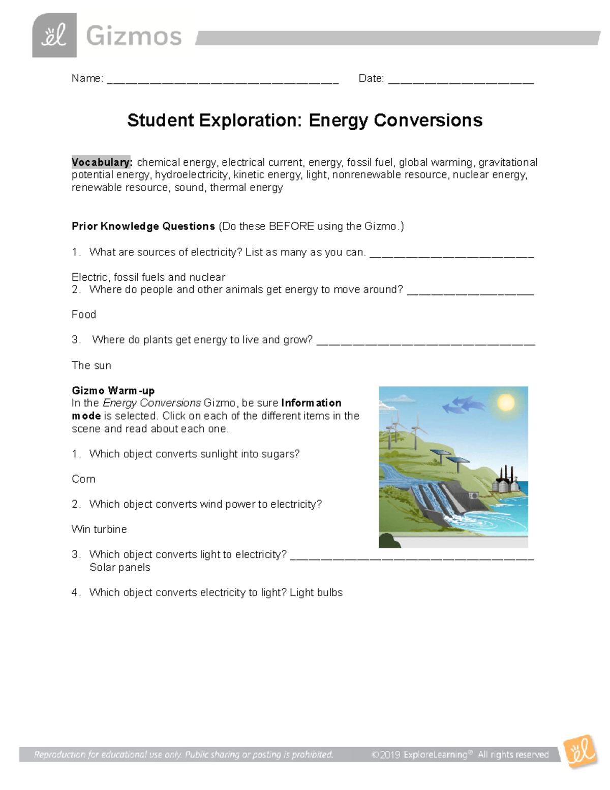 Energy Conversions SE copy - Name ...