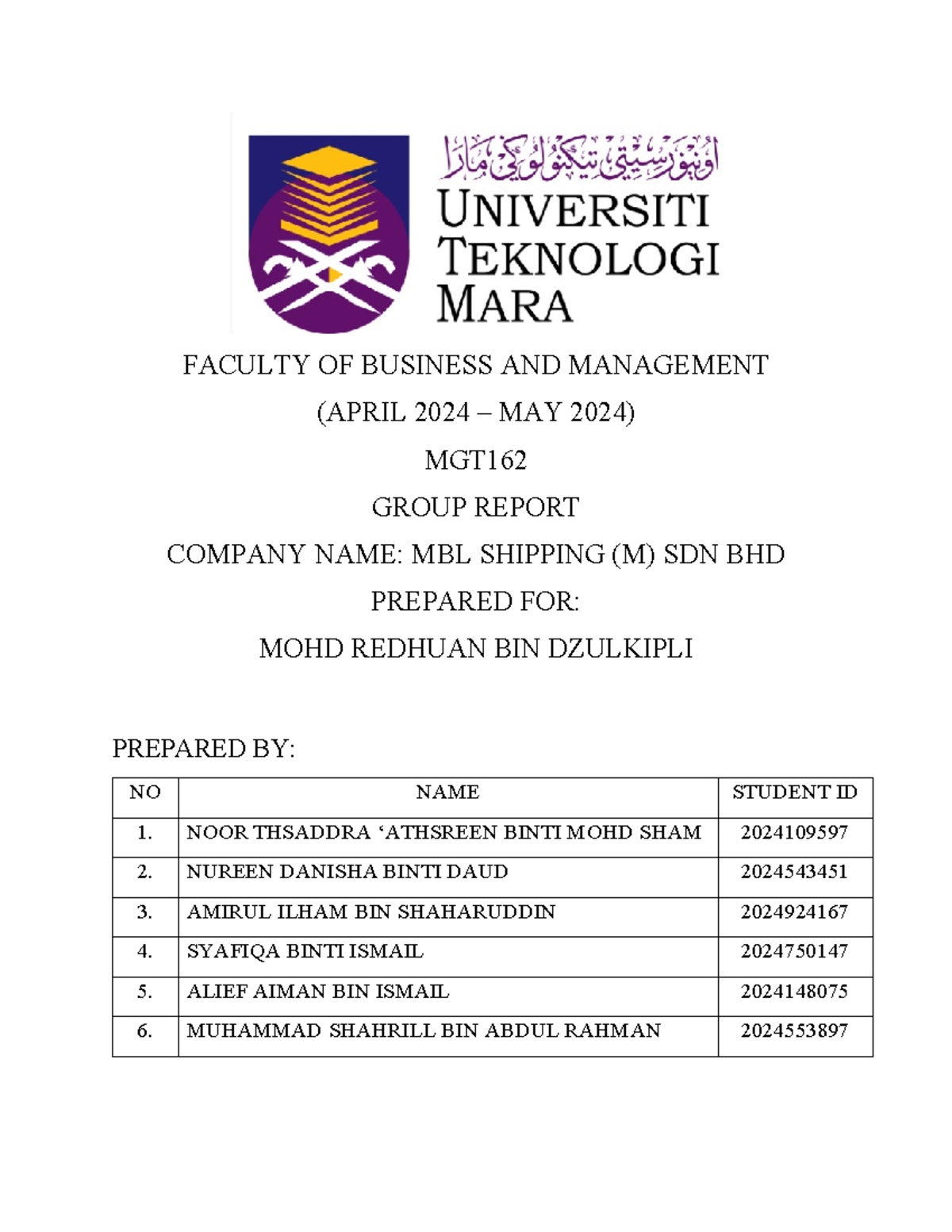 mgt162 group assignment level of management