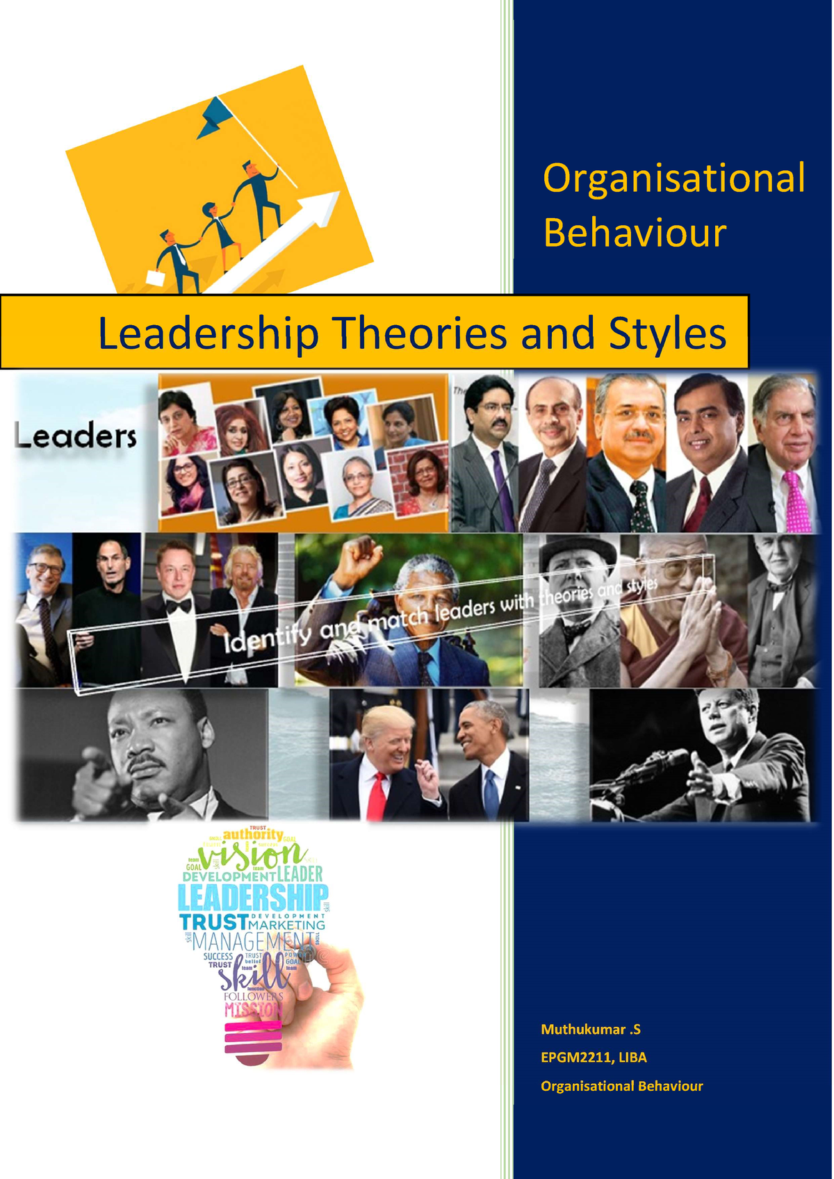 01 Leadership Styles Of Leaders - Organisational Behaviour Muthukumar ...