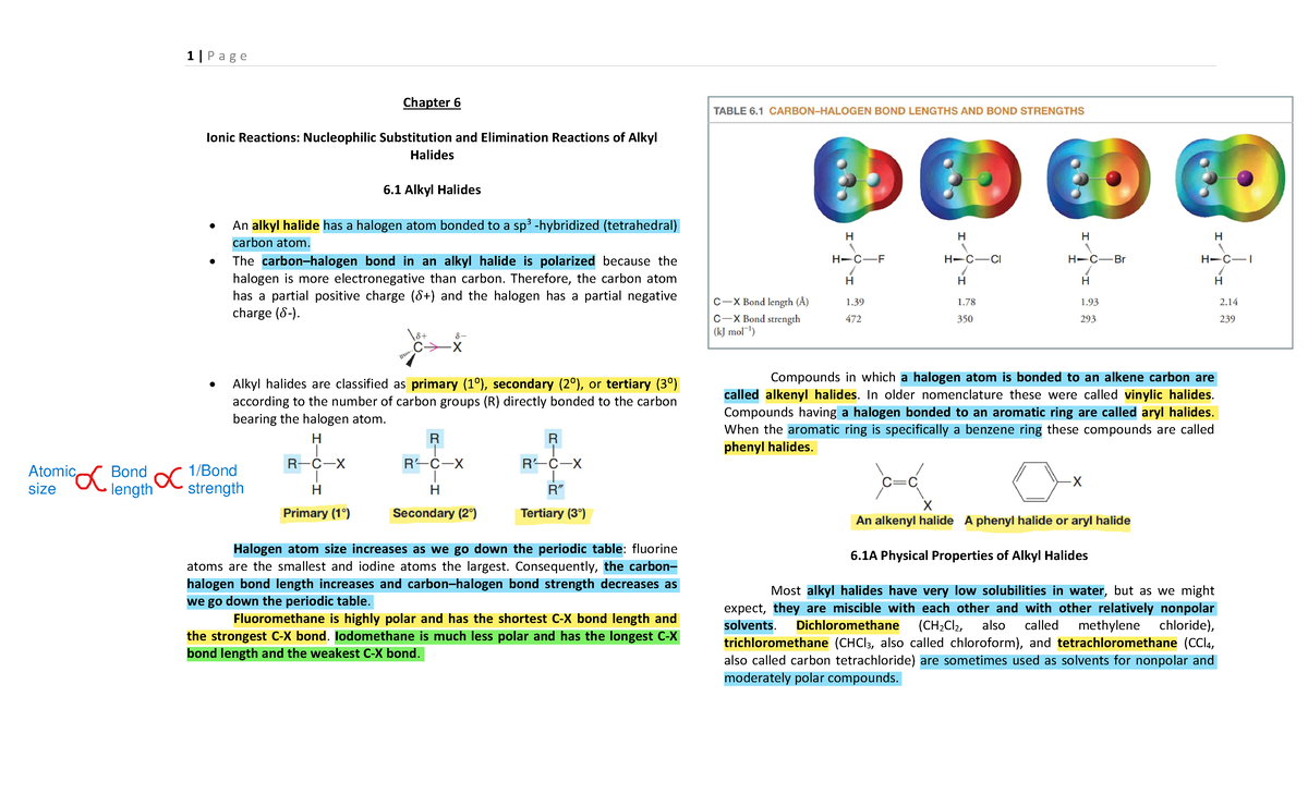 Organic Chemistry - Chapter 6 - Chapter 6 Ionic Reactions: Nucleophilic ...