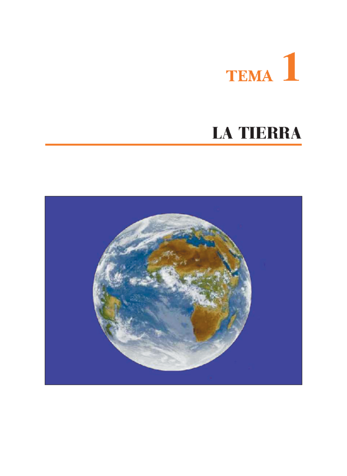 La tierra - LA TIERRA TEMA 1 El planeta en el que vivimos tiene unas ...