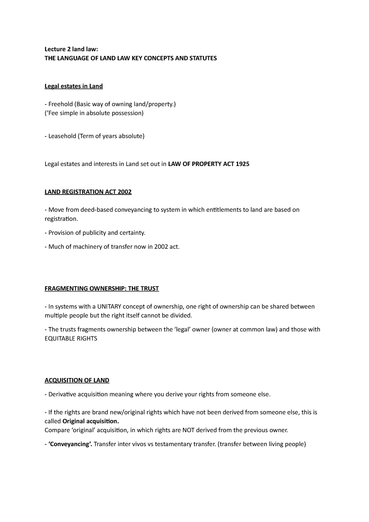 lecture-2-land-law-land-law-2-lecture-2-land-law-the-language-of