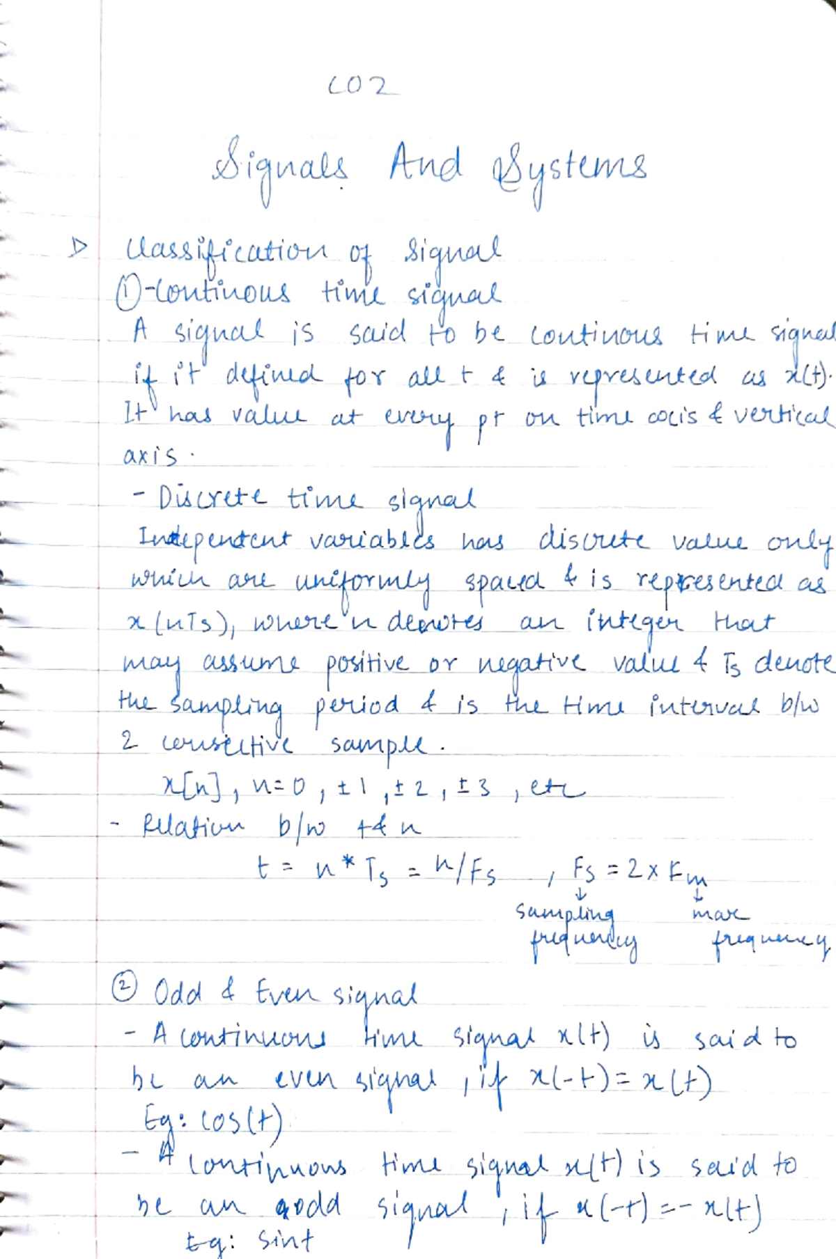Signal and system notes electrical circuit analysis studocu