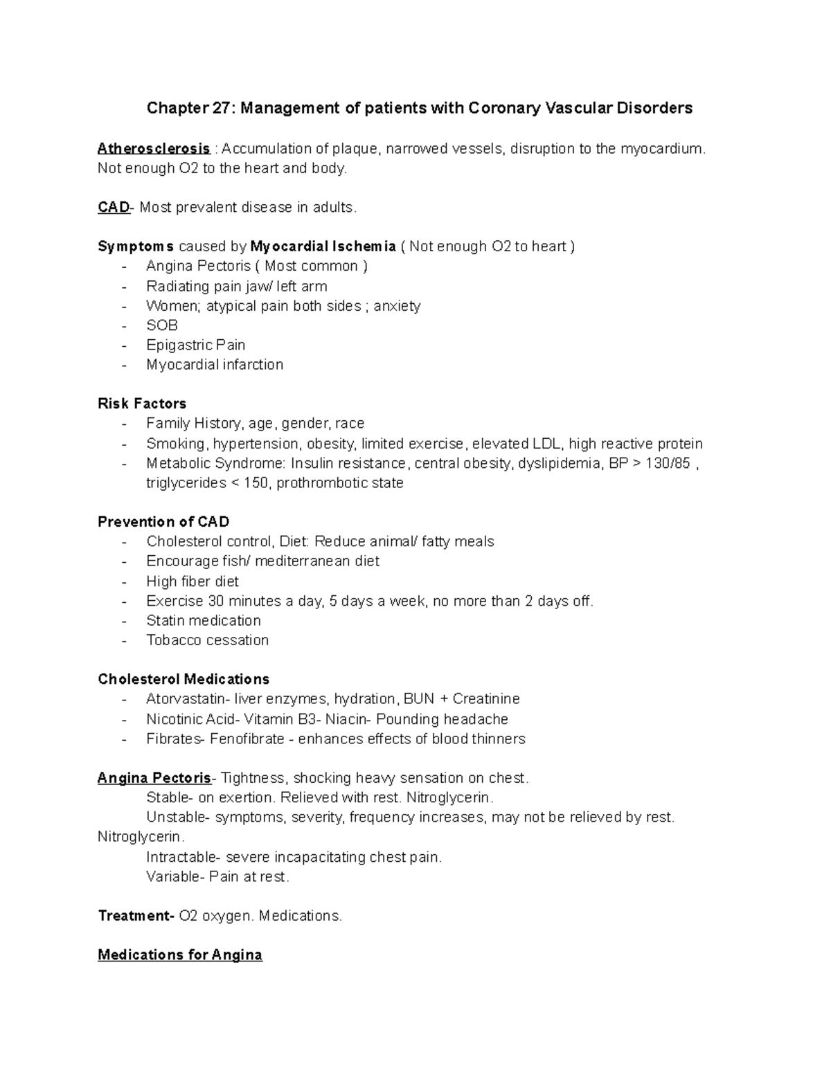 DOC 120 EXAM 1 GOOD LUCK - Chapter 27: Management of patients with ...