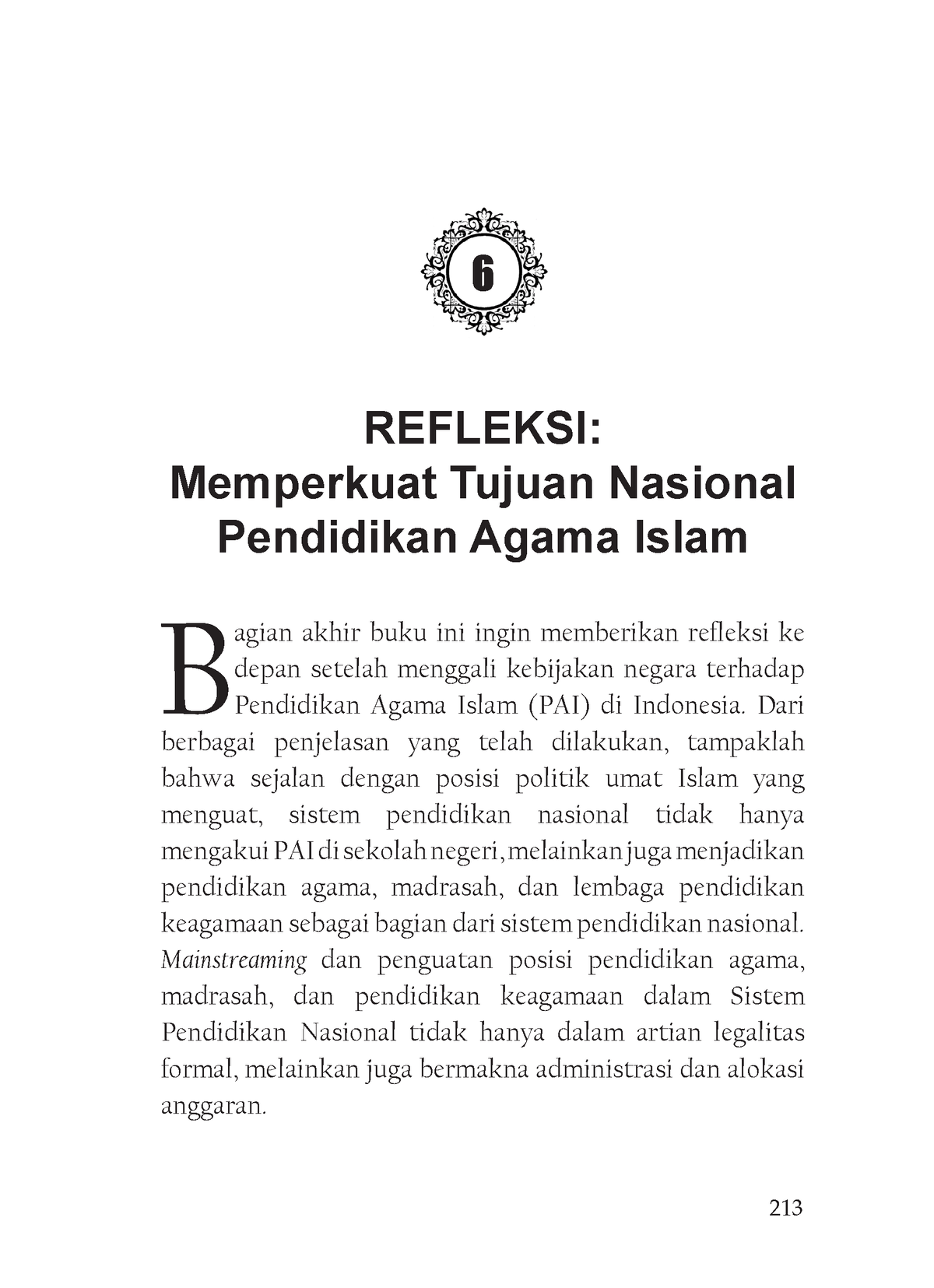 Pendidikan Agama Islam (1)-77 - 213 6 REFLEKSI: Memperkuat Tujuan ...