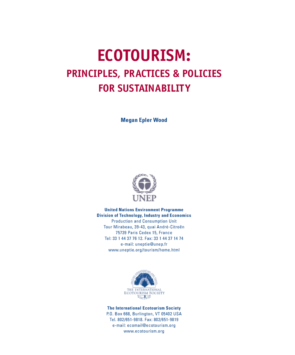 R1 Ecotourism Principles Practices And Policies - ECOTOURISM ...