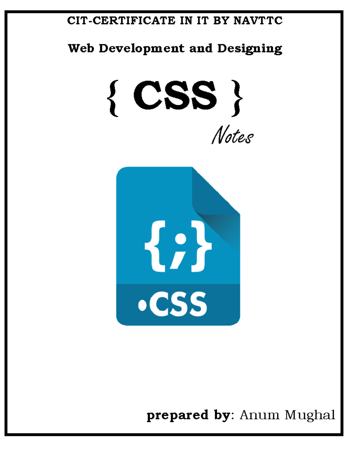 CSS Complete Notes - good - CIT-CERTIFICATE IN IT BY NAVTTC Web ...