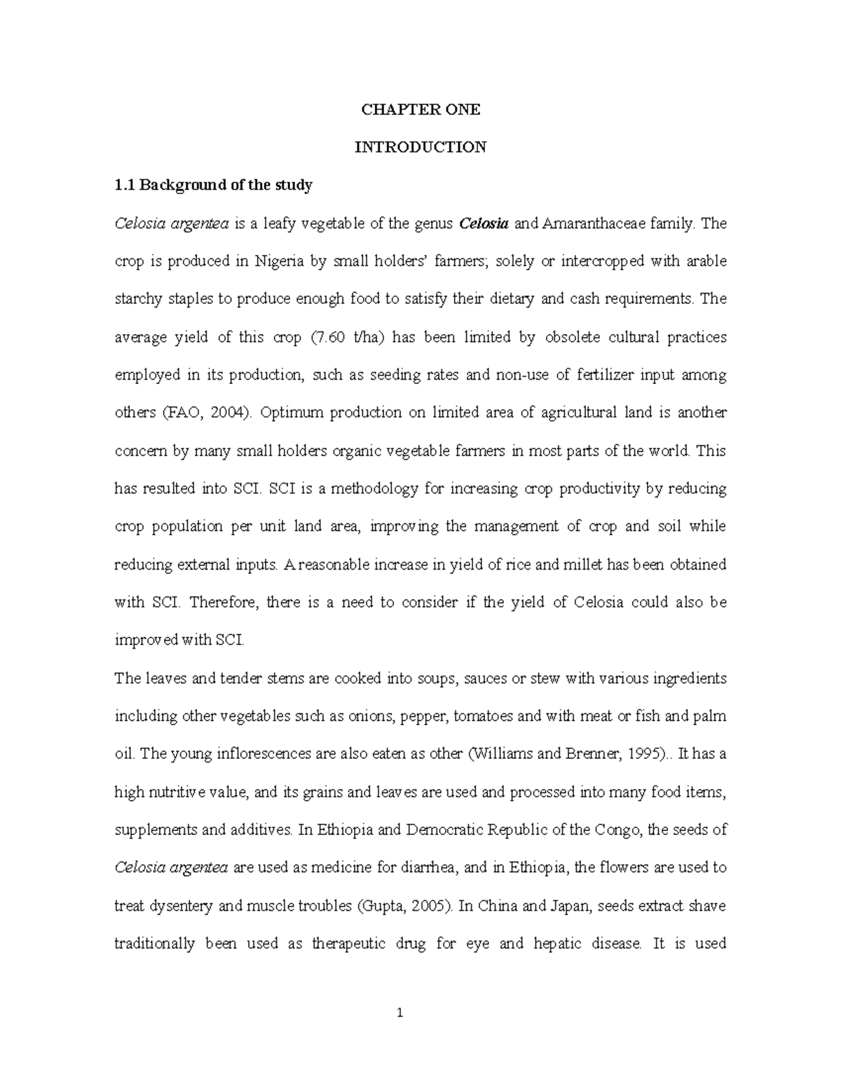 CHAPTER FOUR 4.1 OBSERVATIONS AND CONTRIBUTIONS As a student my first ...
