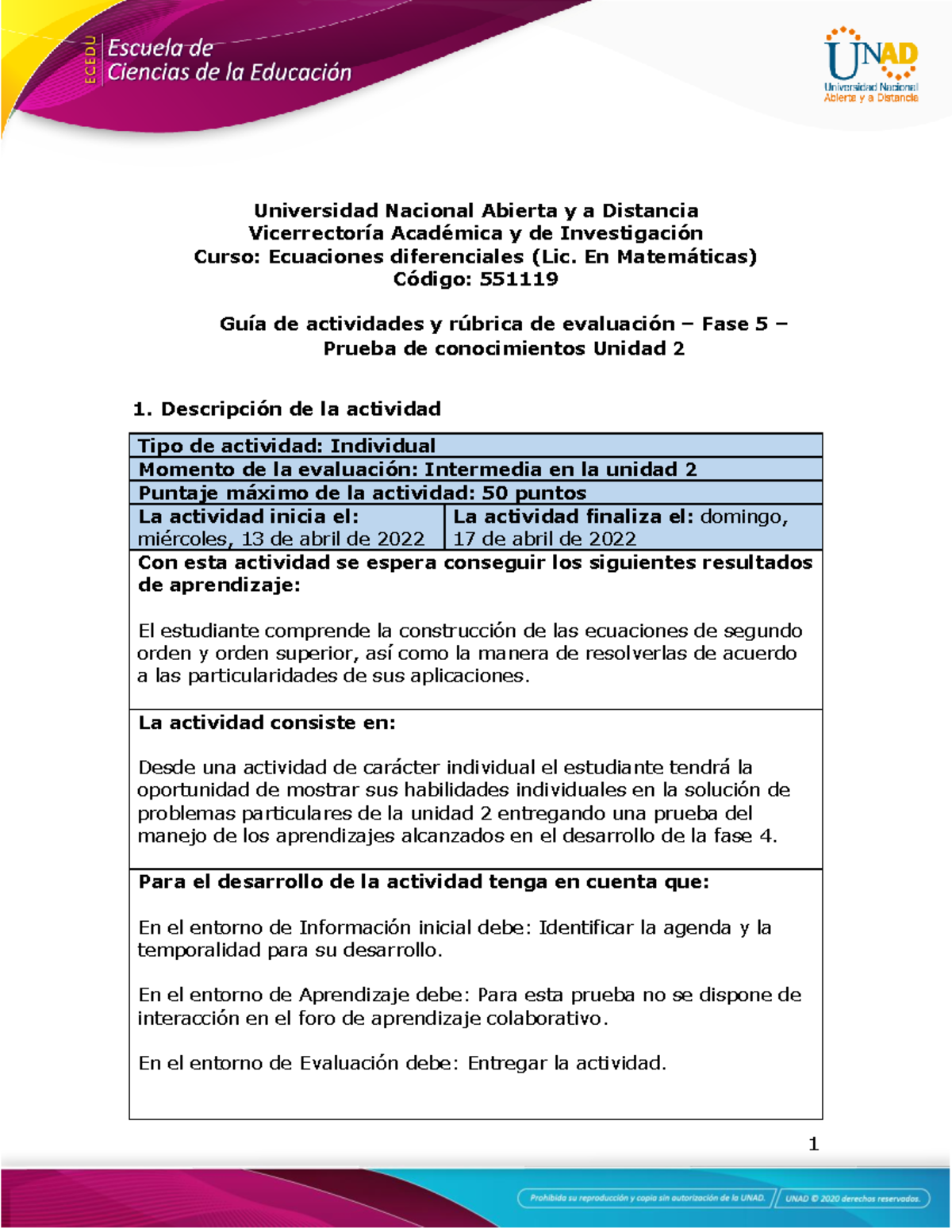 Guía De Actividades Y Rúbrica De Evaluación - Fase 5 - Prueba De ...