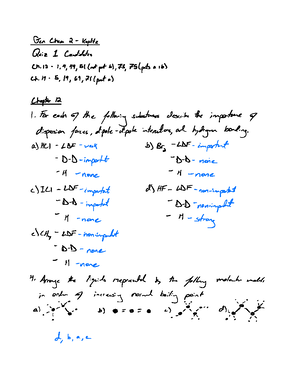 Chapter 12 - General Chem 2 Koplitz - Chapter 12 - Intermolecular ...