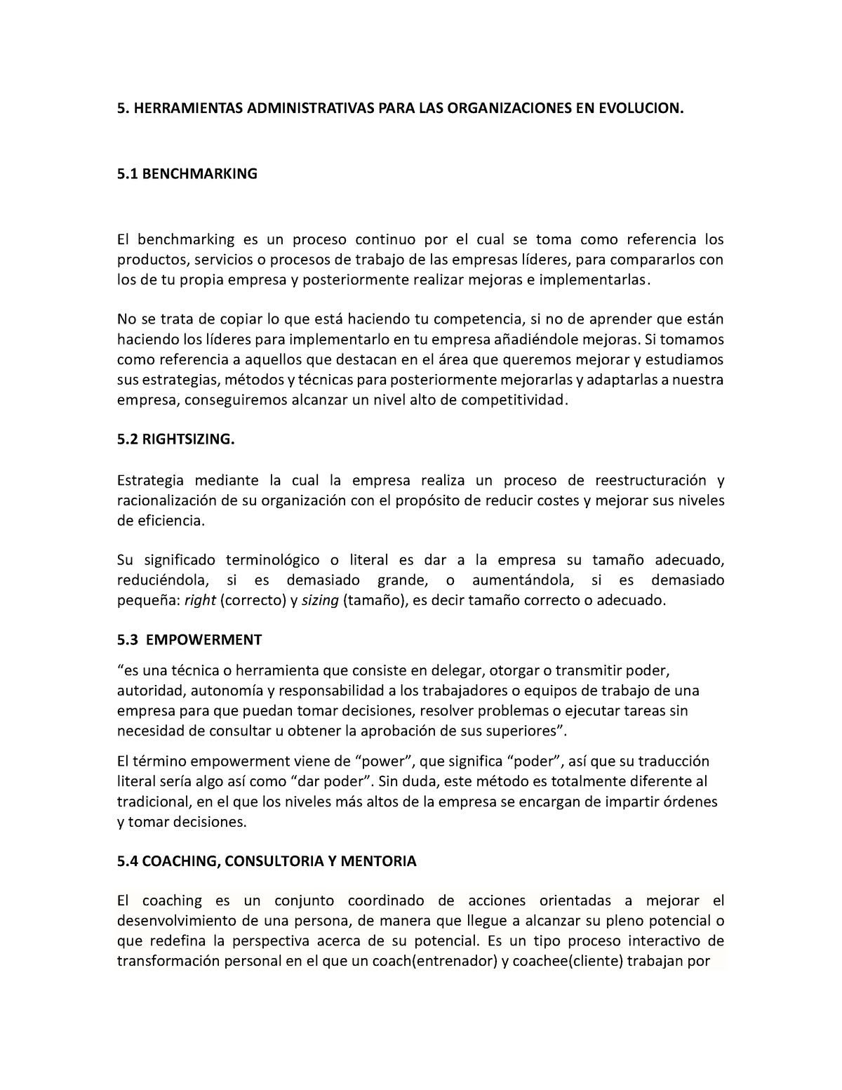 ADM - 5. HERRAMIENTAS ADMINISTRATIVAS PARA LAS ORGANIZACIONES EN ...