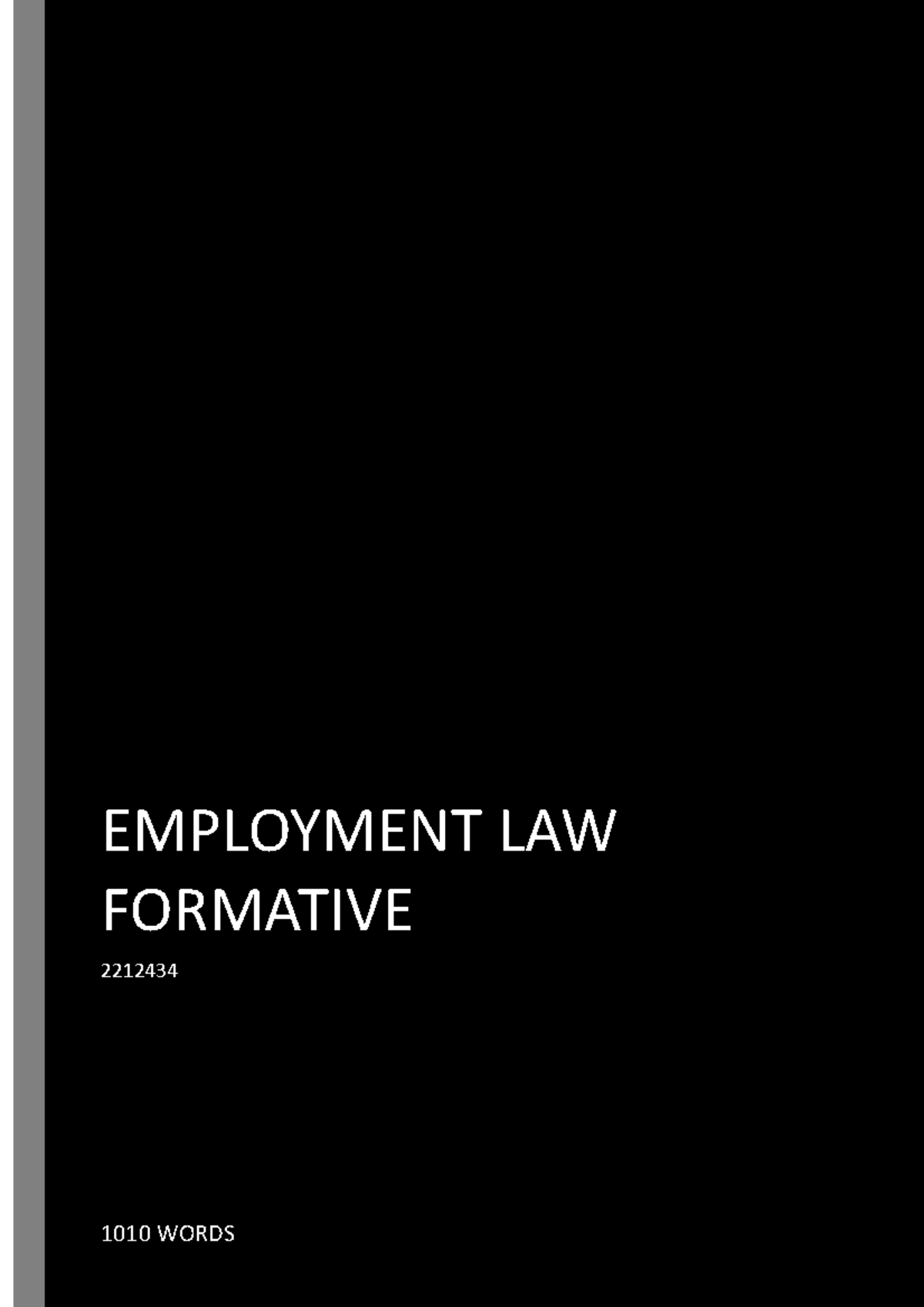 formative-essay-employment-law-formative-2212434-1010-words-law-rocks