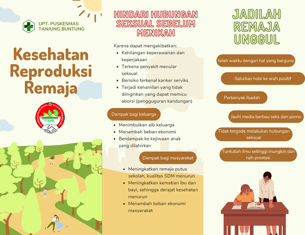 Leaflet Kespro Penyuluhan Kesehatan Reproduksi Pada Remaja Isilah