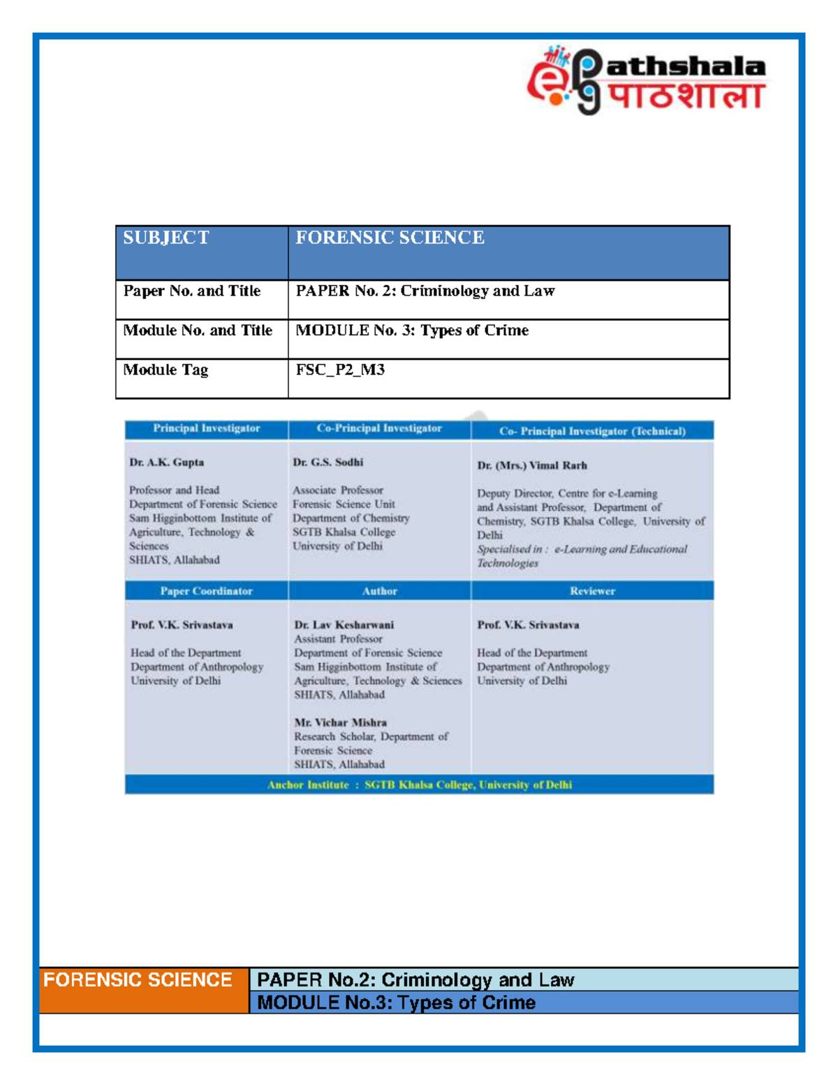 1453176224 FSC P2 M3 e-text - FORENSIC SCIENCE PAPER No: Criminology ...