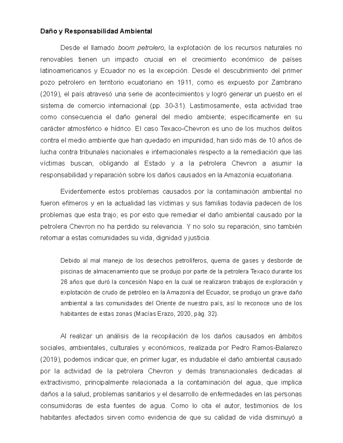 Daño y Responsabilidad Ambiental Daño y Responsabilidad Ambiental