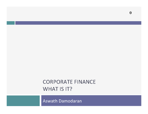 Calculation Example - Practice Material For NYU Corp Finance 20/21 ...