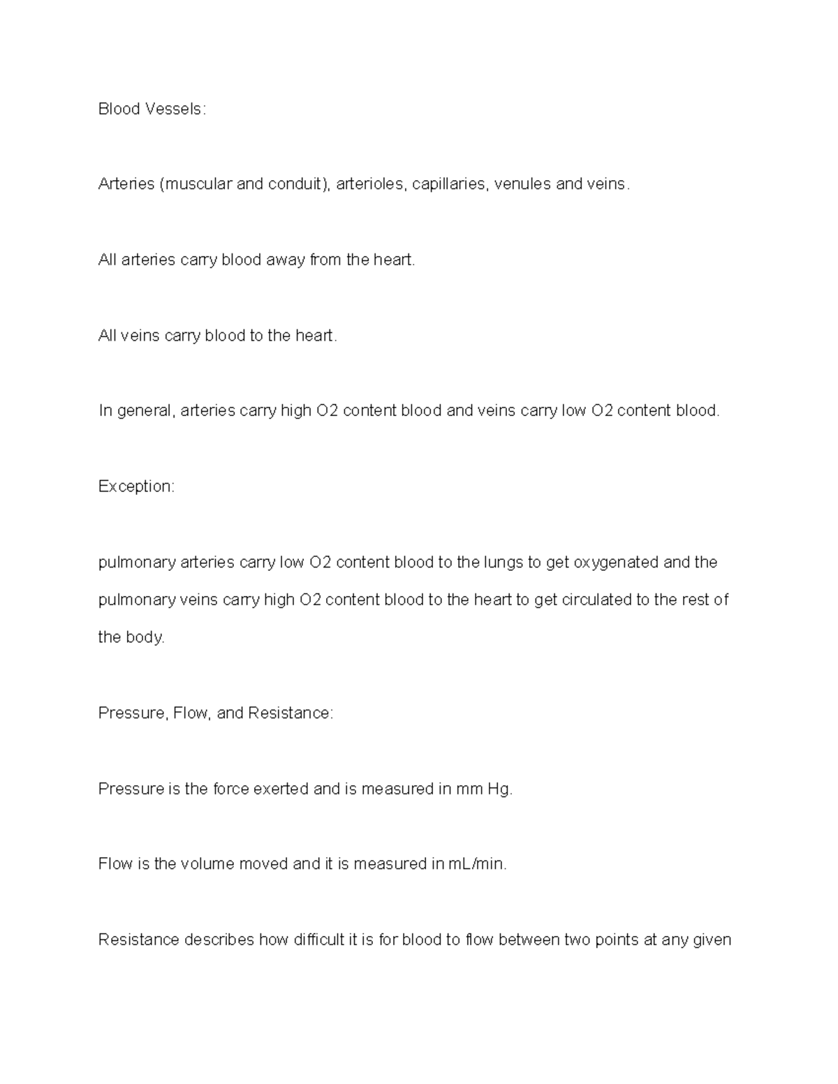 Lecture 12 Part 2 Blood Vessels Arteries (muscular and conduit), arterioles, capillaries