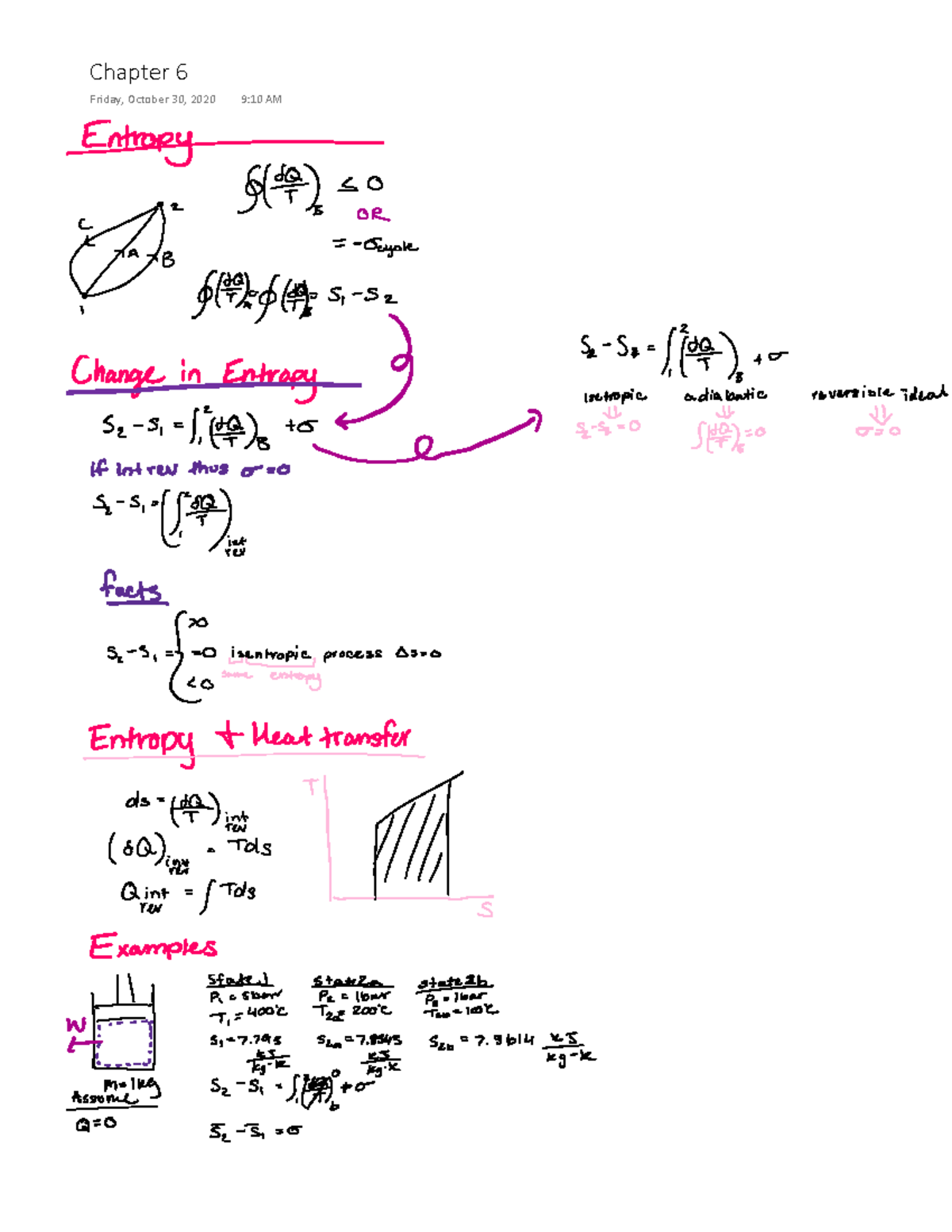 6 - Lecture notes CH6 - EGR 235 - ŚĂƉƚĞƌ ς &ƌŝĚĂLJ͕ KĐƚŽďĞƌ ϯϬ͕ ϮϬϮϬ ...