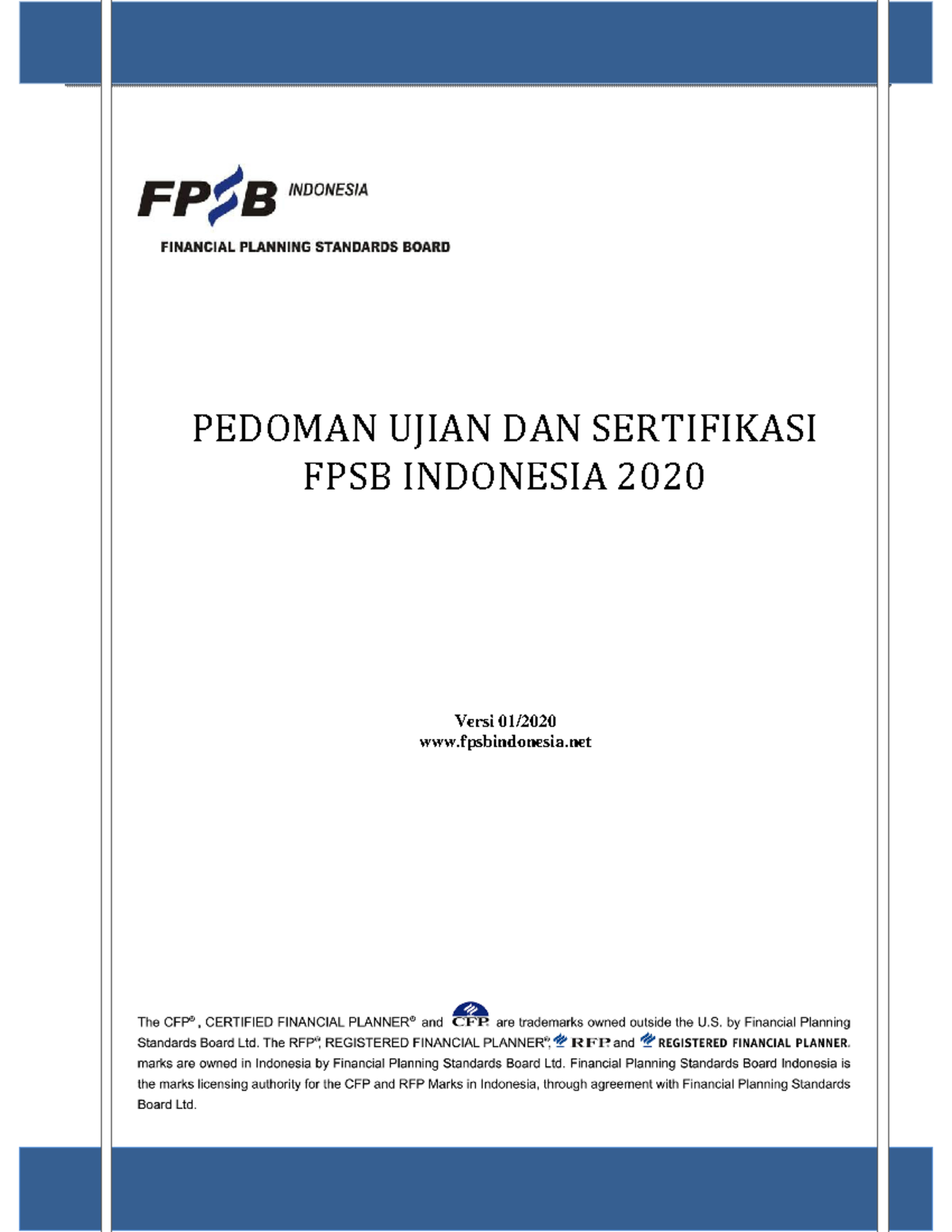 Pedoman Sertifikasi FPSB Indonesia 2020 - I. I. PI. I. PI. SERTIFIKASI ...