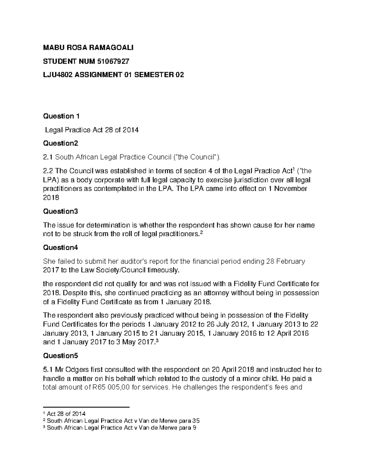 Lju4802 Sem2 Assignment 01 Mabu Rosa Ramagoali Student Num 51067927