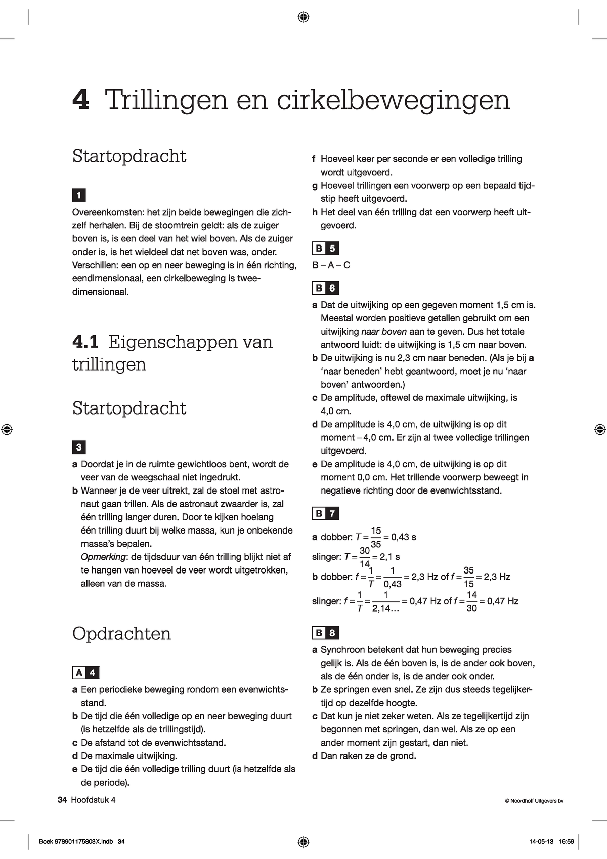 Overal 4vwo H4 Uitwerkingen - Natuurkunde - Studeersnel