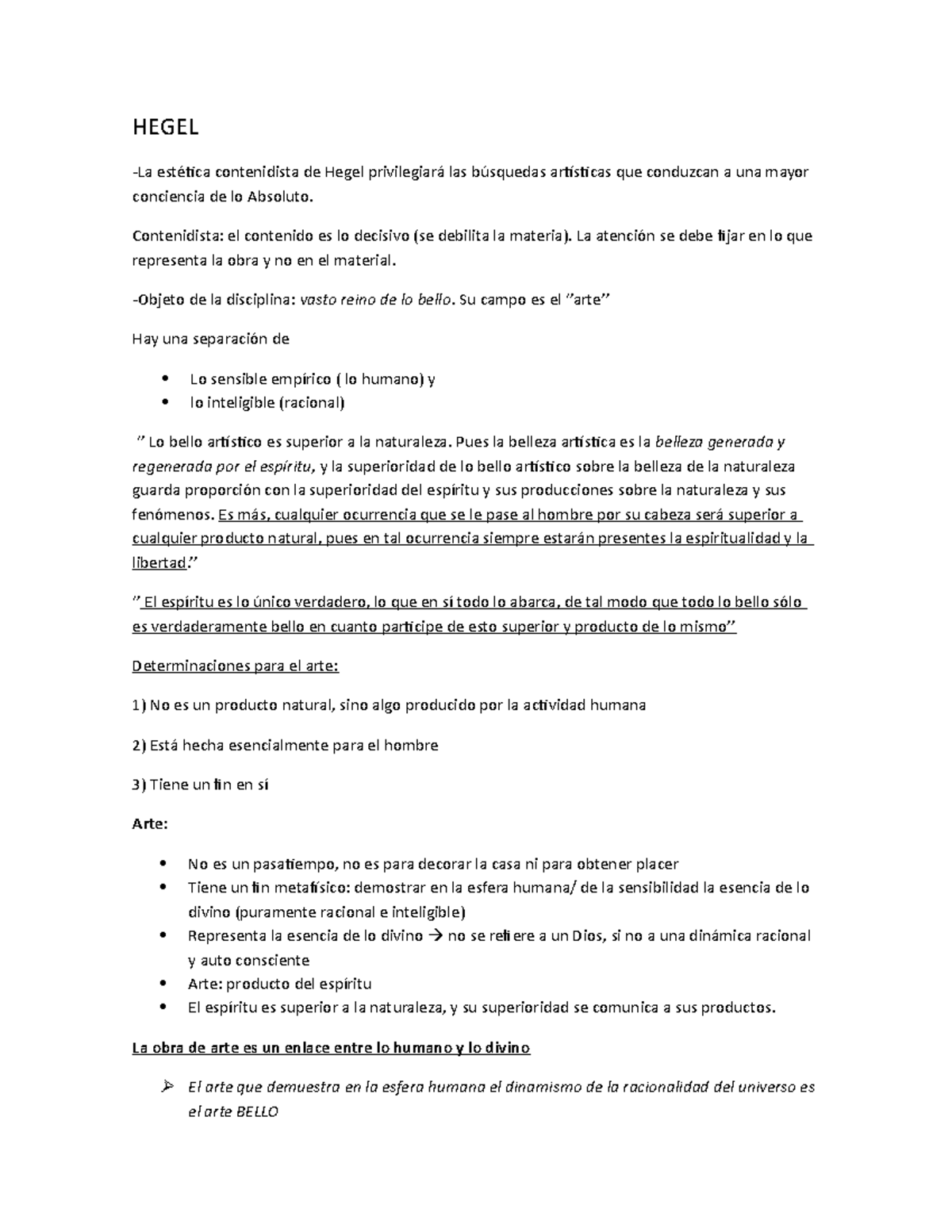Resumen estetica Hegel HEGEL La estética contenidista de Hegel privilegiará las búsquedas Resumen estetica Hegel HEGEL La estética contenidista de Hegel privilegiará las búsquedas