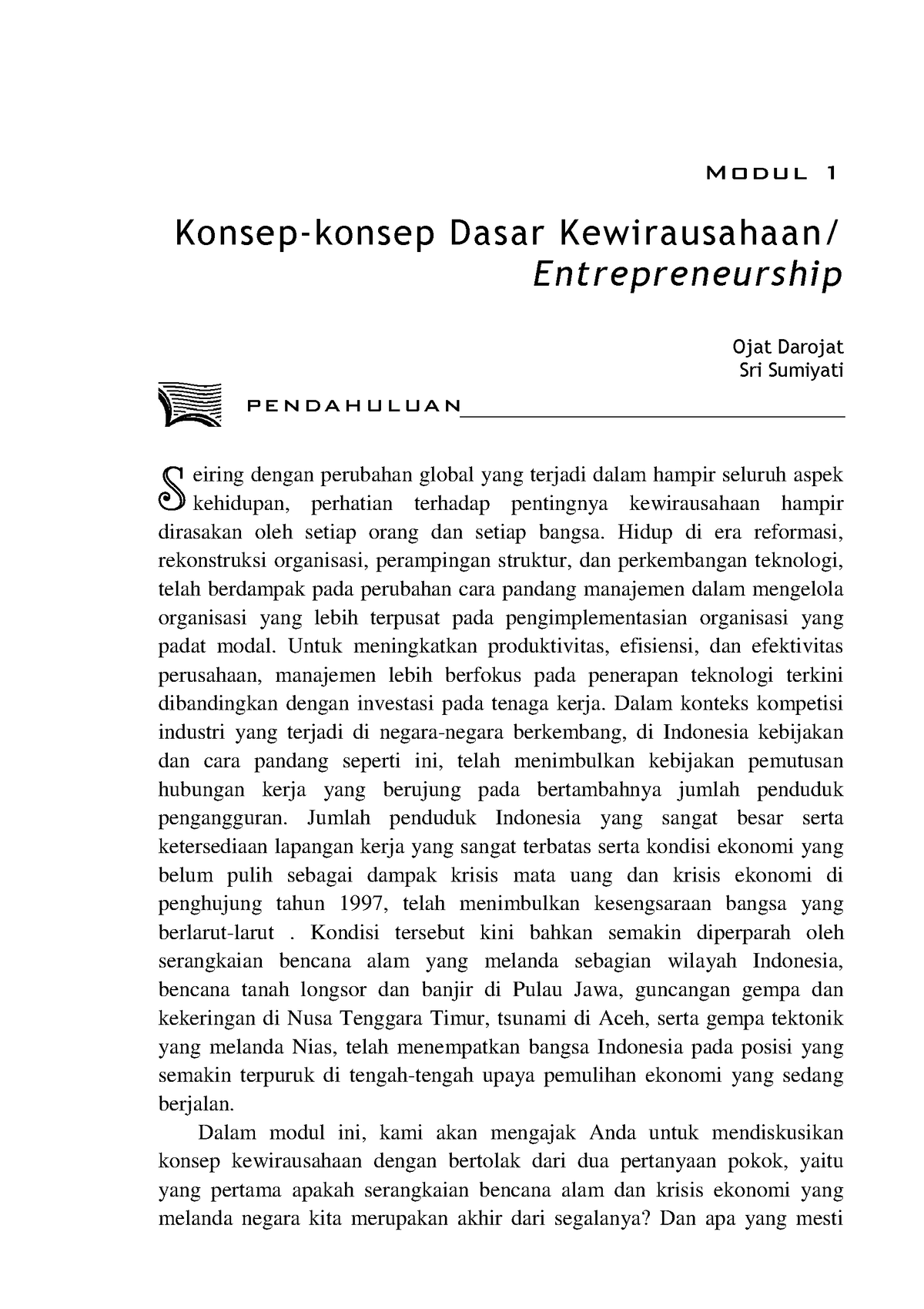 Modul- Kewirausahaan - Book - Dasar-Dasar Pendidikan - UNESA - Studocu