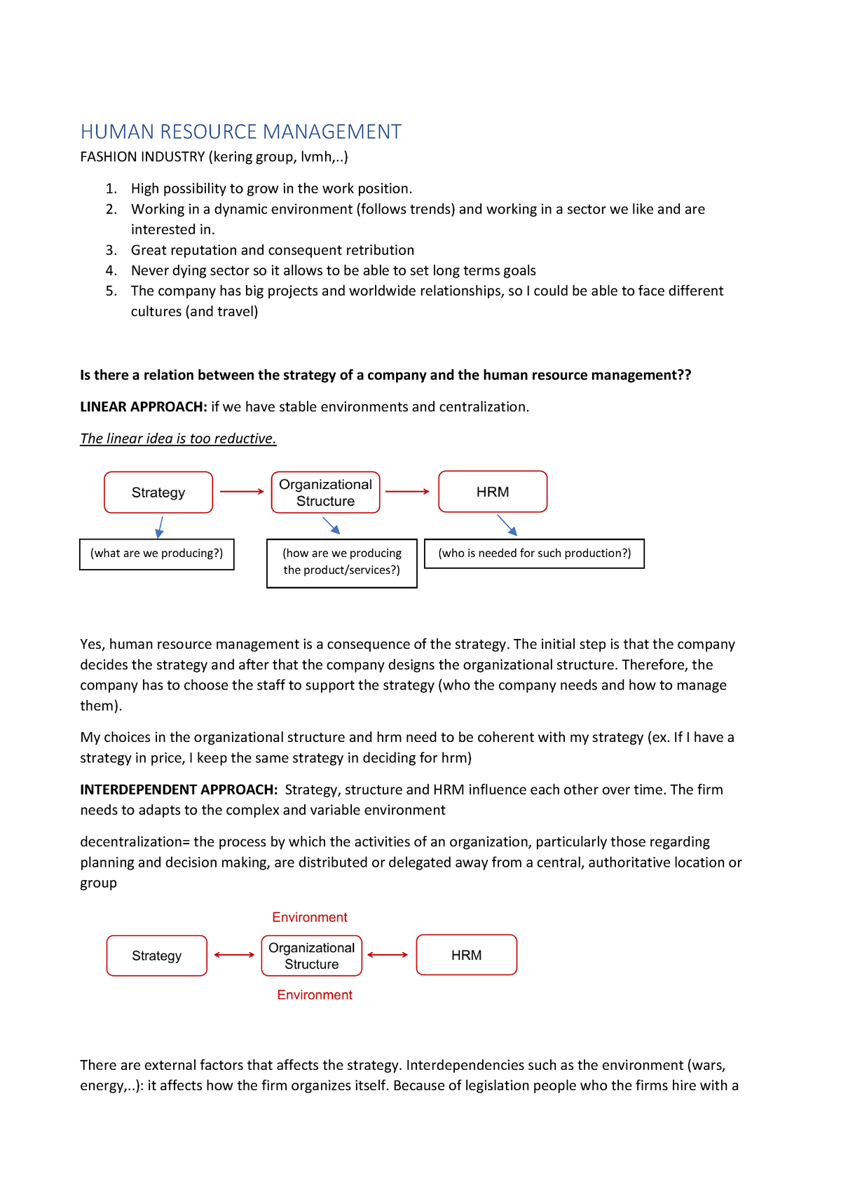 human resource management in garment industry case study