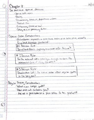 Managerial Accounting Notes - Chapter 1: Financial accounting ...