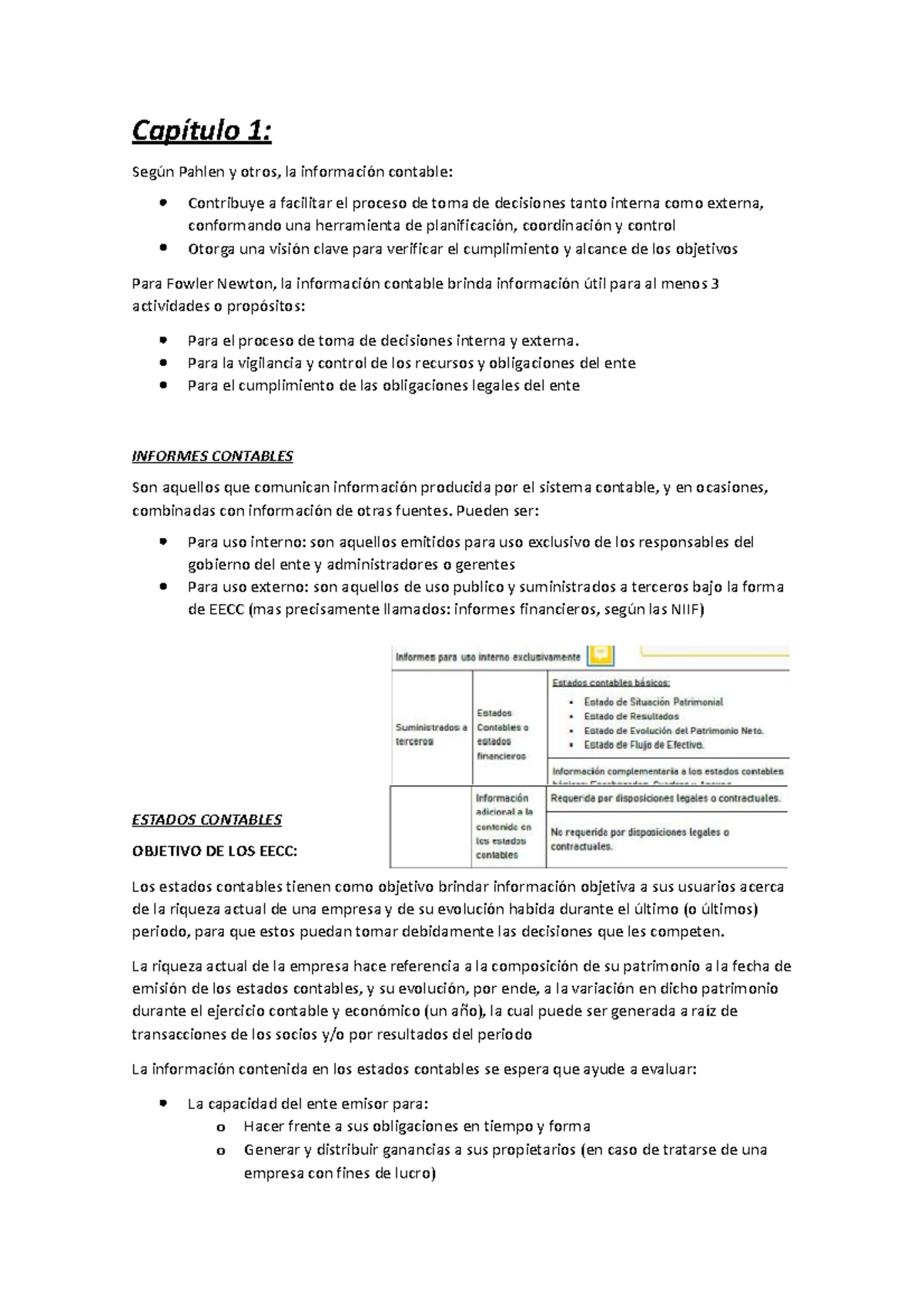 Resumen Valuacion Contable Primer Parcial - Capítulo 1: Según Pahlen y ...