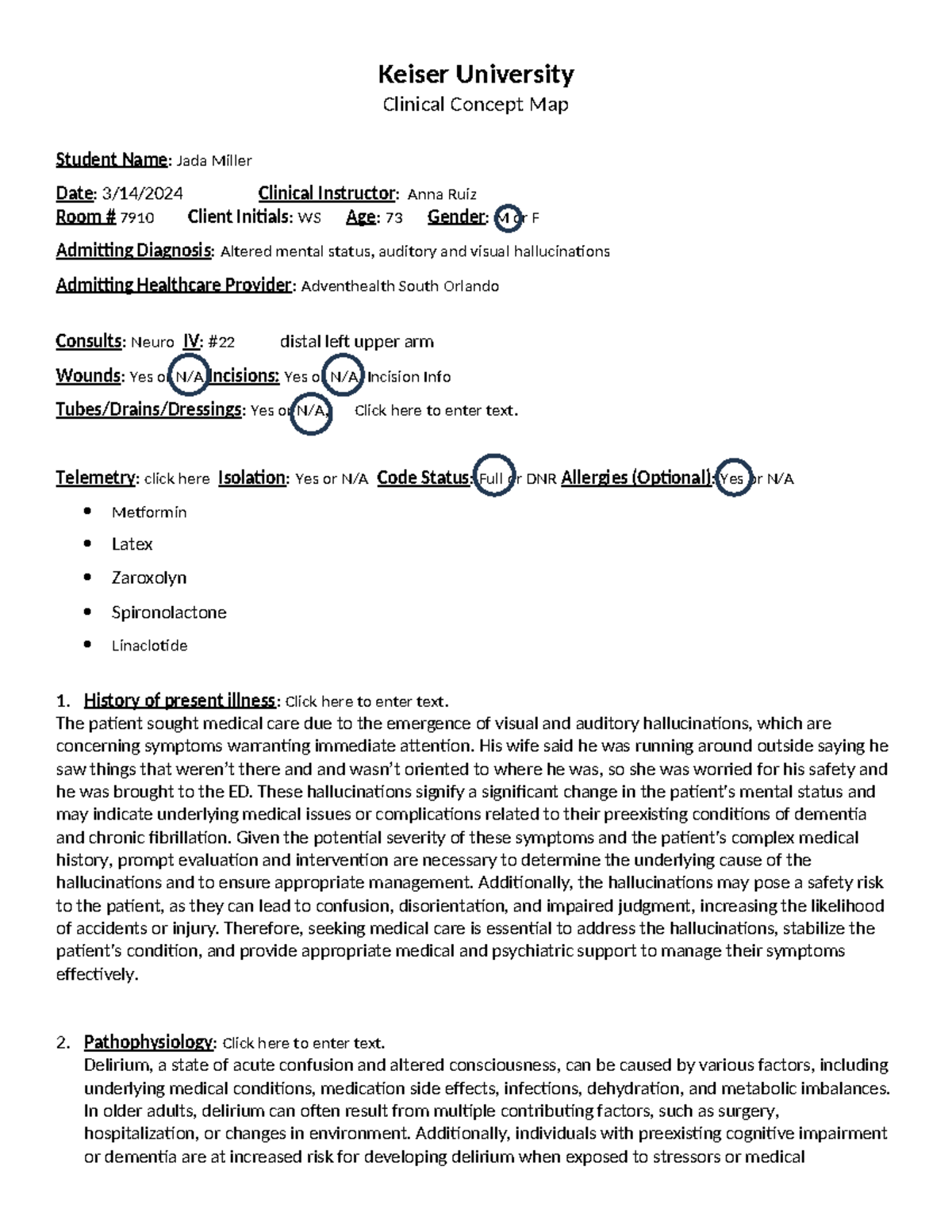 Bah Concept Map Copy Copy - Keiser University Clinical Concept Map 