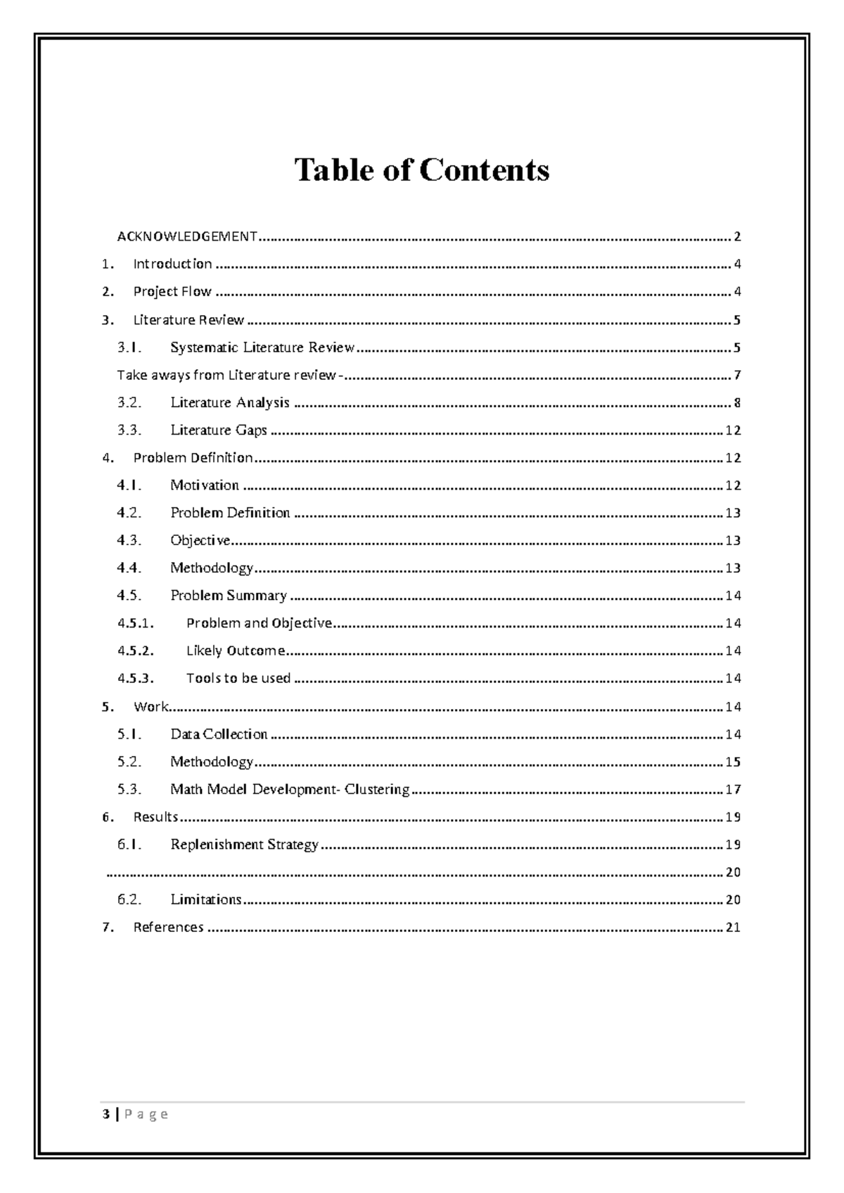 Advanced Inventory Management Techniques - Table of Contents ...