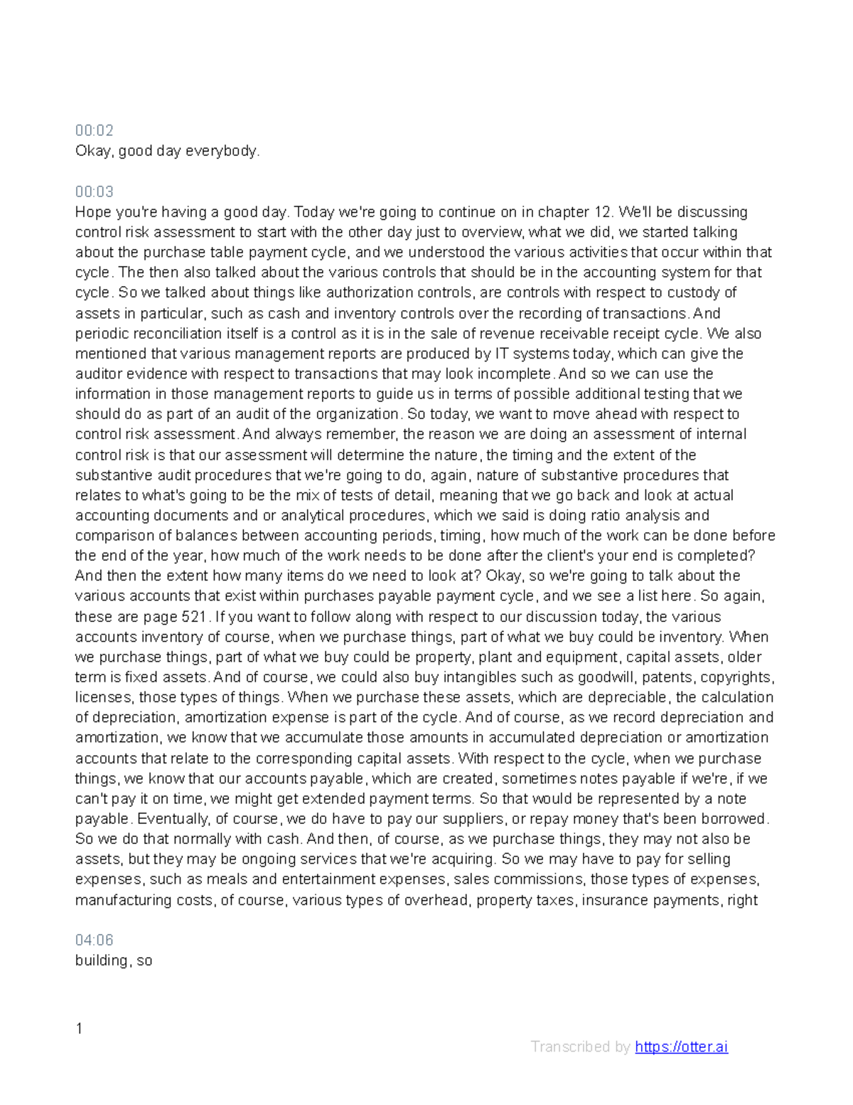 BbCollaborateCourse8620recording 12 otter 00 Okay, good day