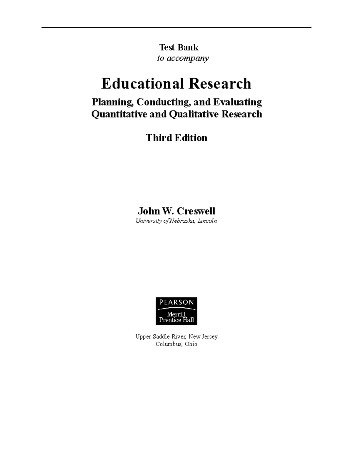 creswell 1994 descriptive research