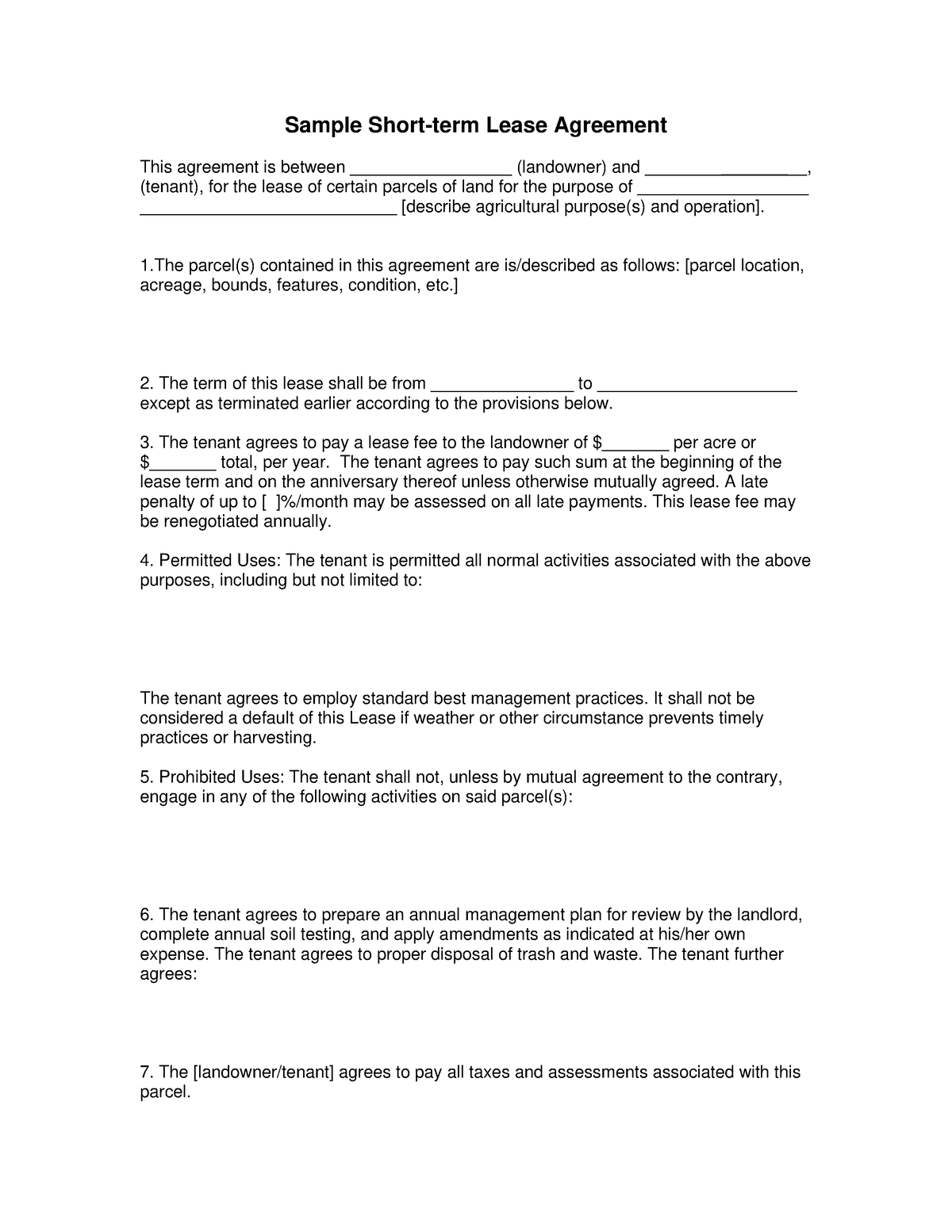 What Short Term Lease Mean