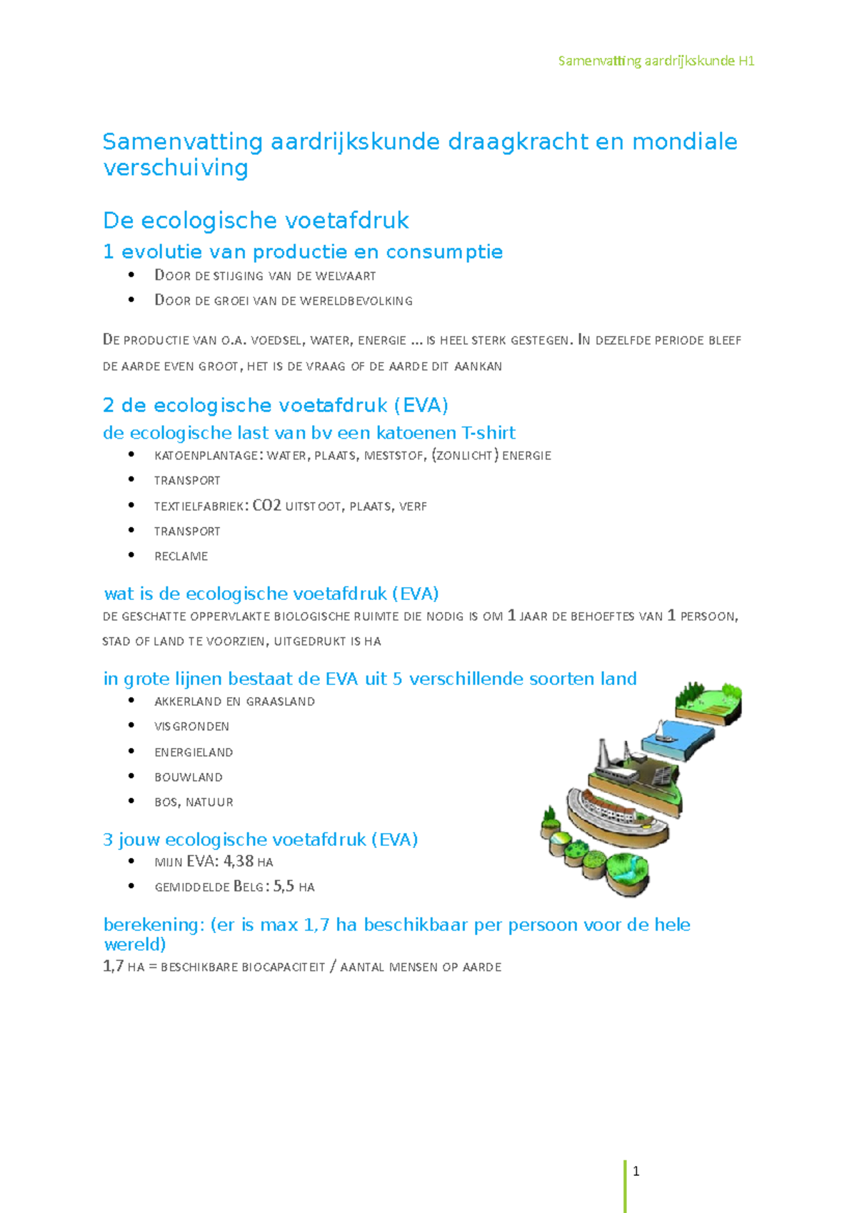 Samenvatting Aardrijkskunde Draagkracht En Mondiale Verschuiving ...