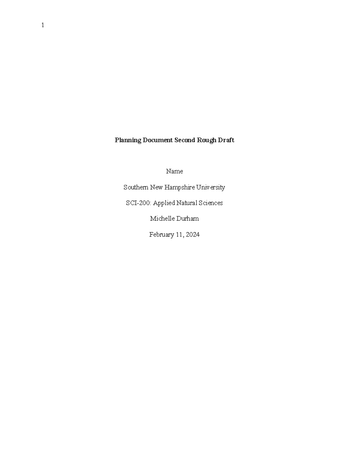 5-4Second Rough Draft - Planning Document Second Rough Draft Name ...