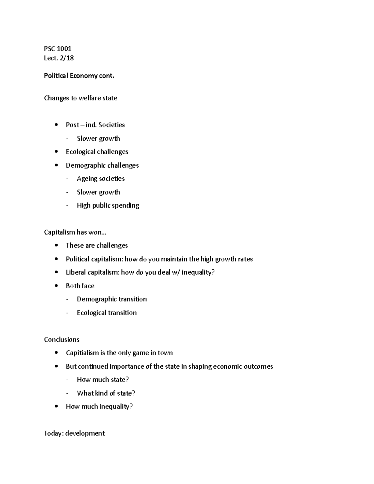 Psc 1001 Lect 2 18 Prof Morgan Lecture Notes Psc 1001 Lect 2 Psc 1001 Lect 2 18 Prof Morgan Lecture Notes Psc 1001 Lect 2