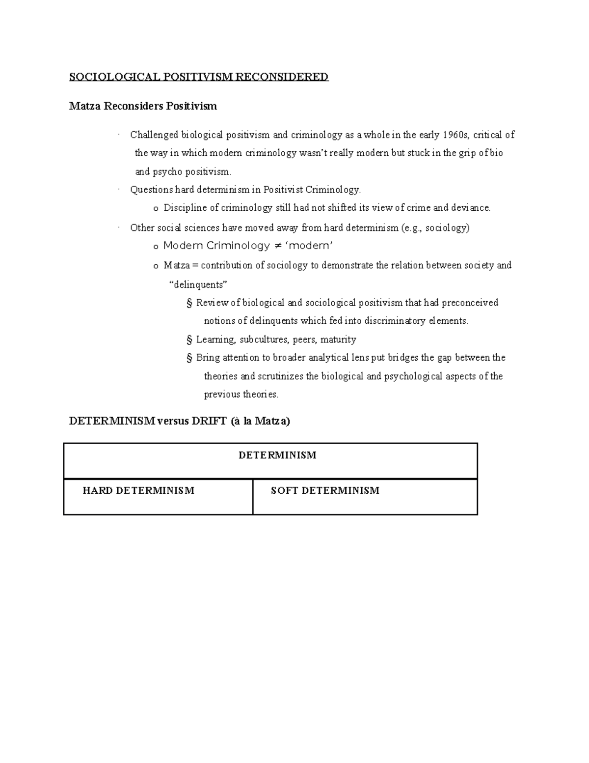 Sociological Positivism Reconsidered - SOCIOLOGICAL POSITIVISM ...