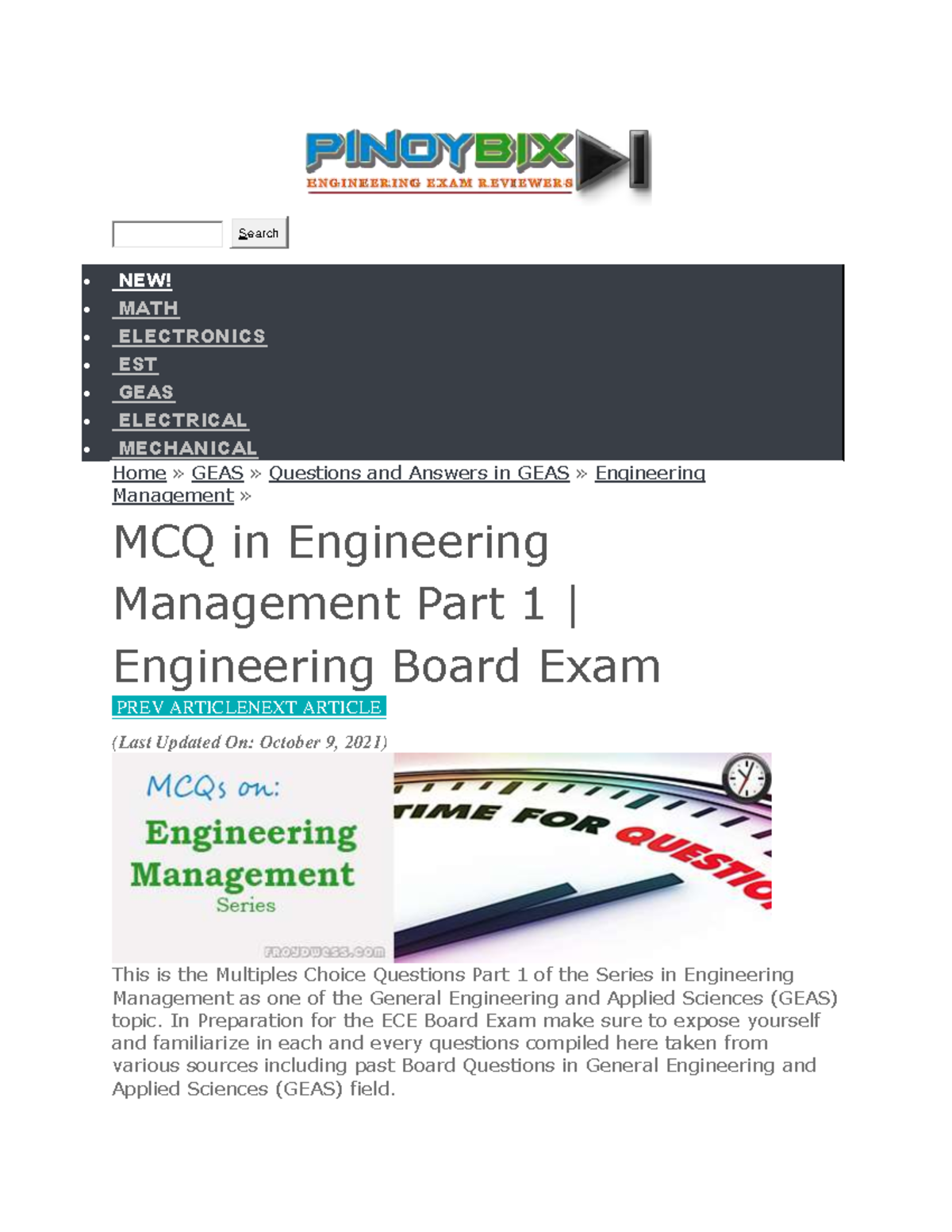 Management Part 1 - Search NEW! MATH ELECTRONICS EST GEAS ELECTRICAL ...