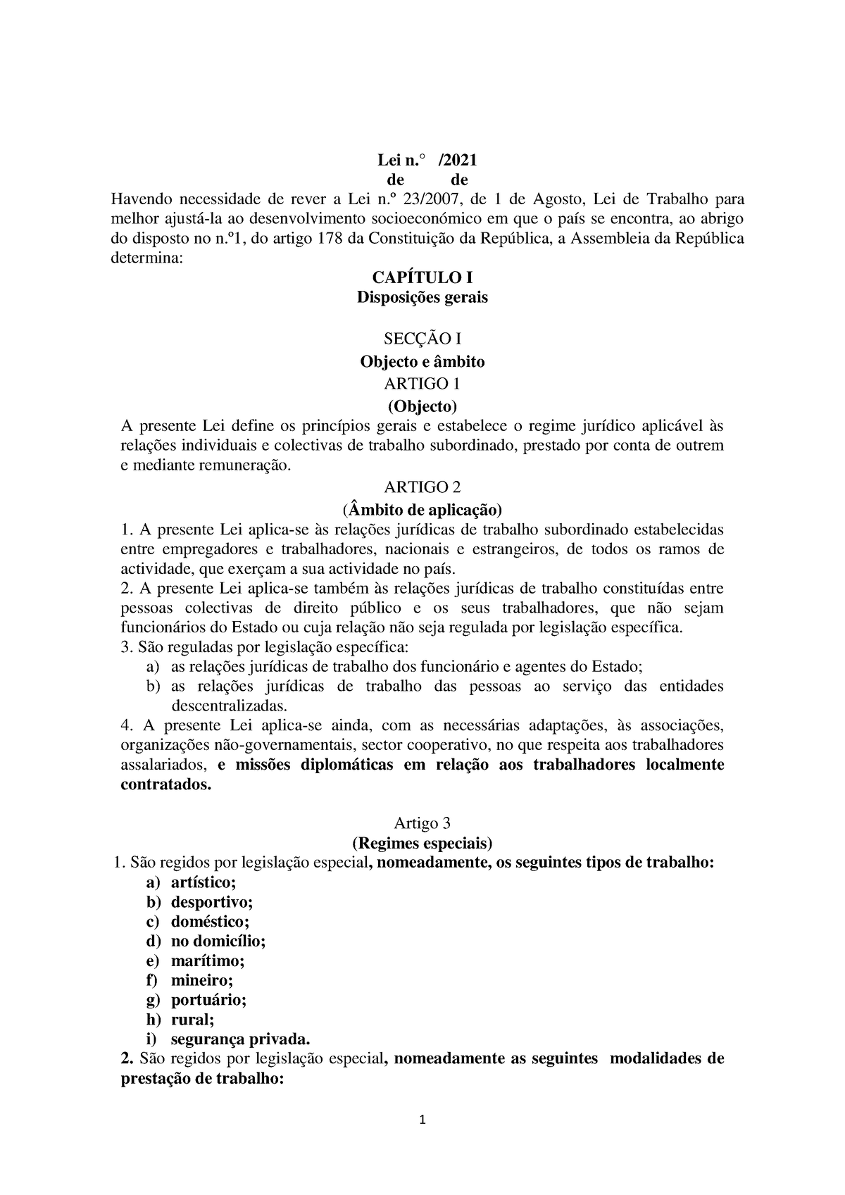 Revisão Da Lei Do Trabalho Lei N° De De Havendo Necessidade De Rever A Lei Nº 232007 De 8248