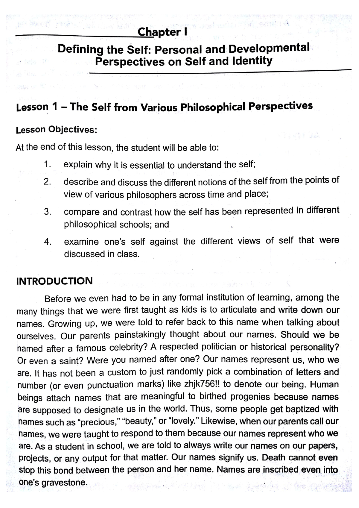 1.1 The Self From Various Philosophical Perspectives - BSED English ...